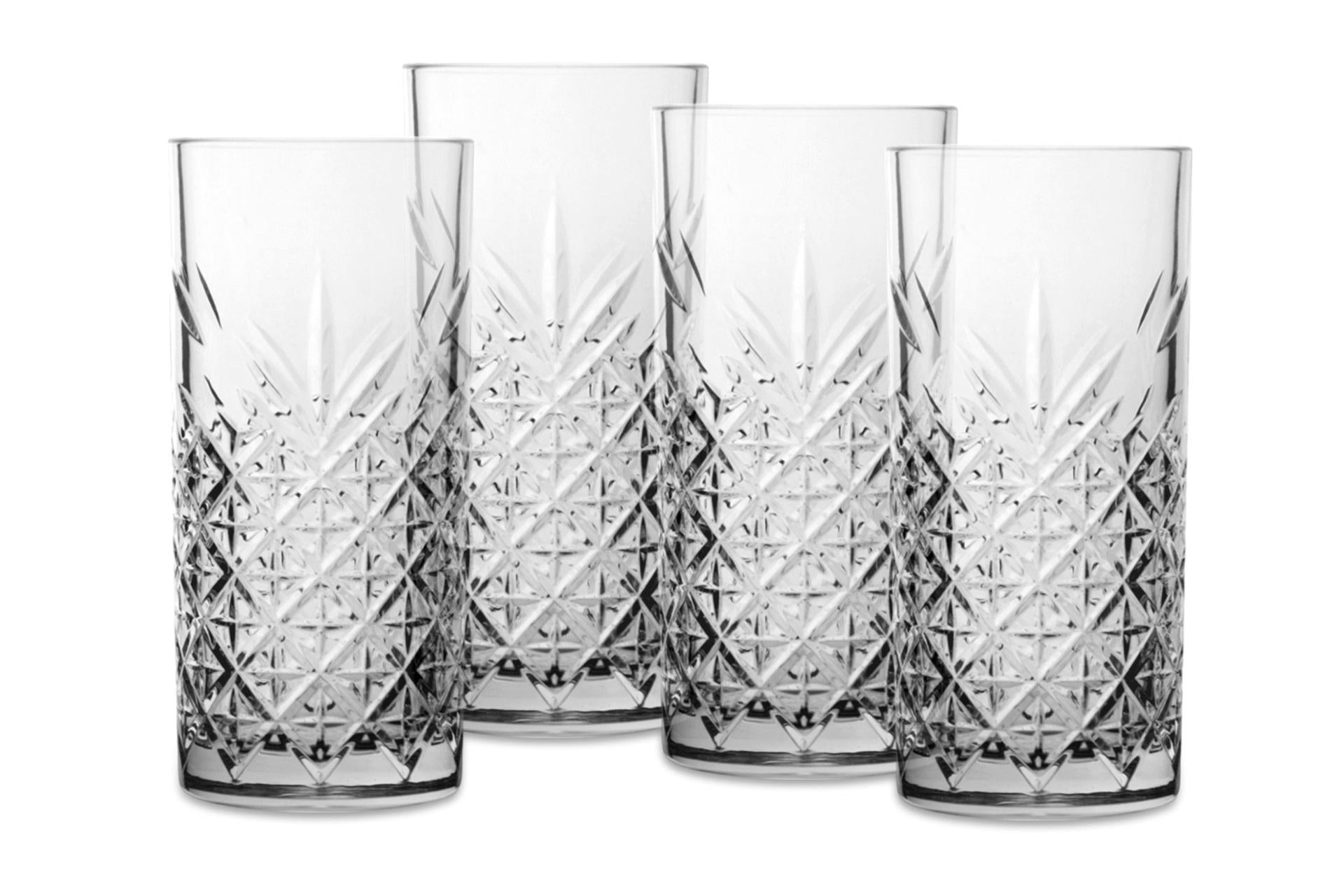 Pasabahce Timeless Set 4 Bicchieri Long Drink 36.5 cl In Vetro Trasparente - Set 4 Pz