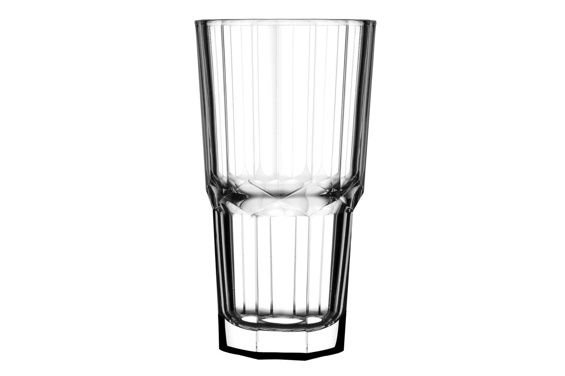 Pasabahce Serenity Set 12 Bicchieri Long Drink 37.5 cl - H.15 cm Impilabili e Temperati - Set 12 Pz