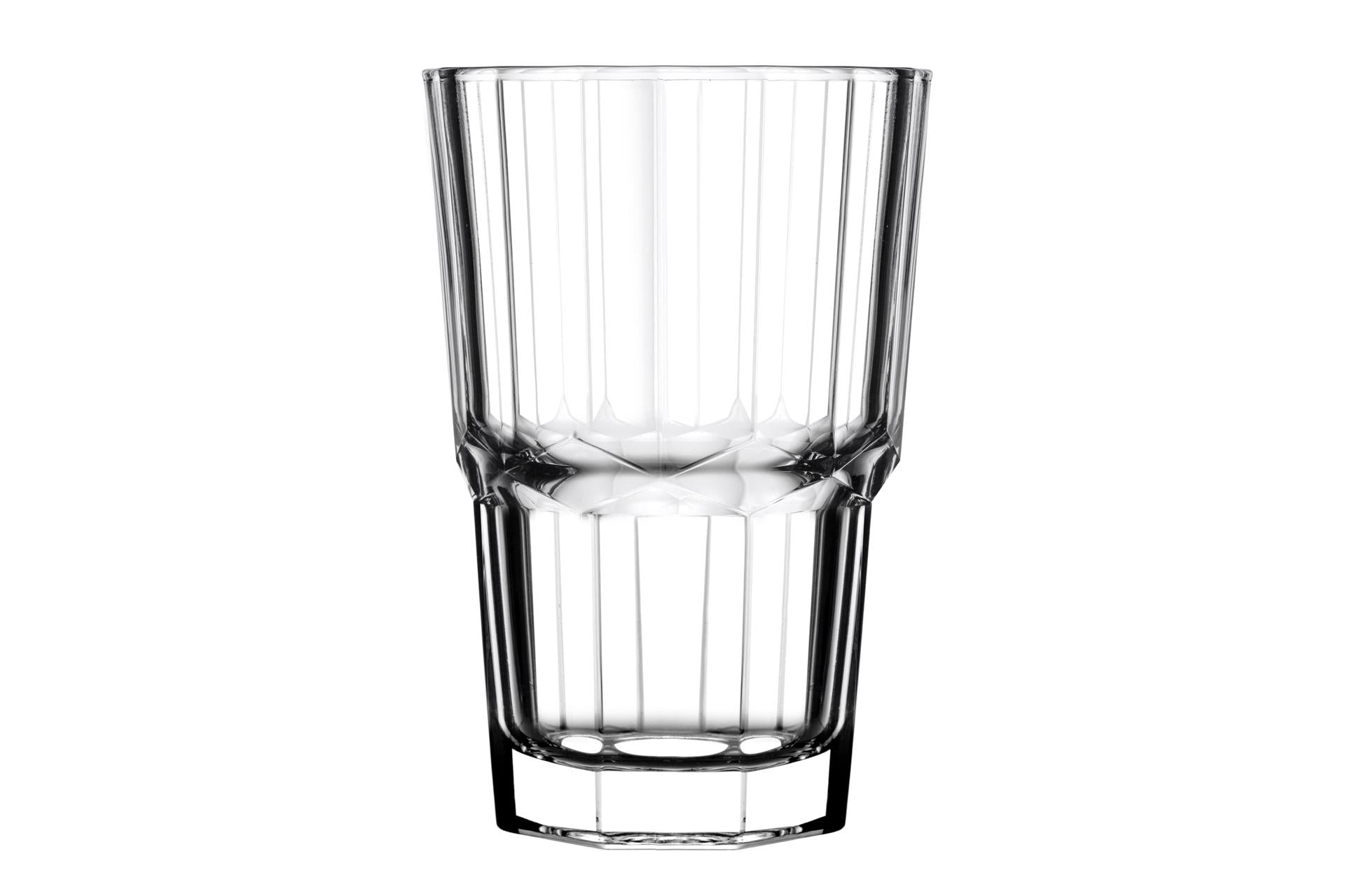 Pasabahce Serenity Set 12 Bicchieri Long Drink Cl 35.5 - H.12.6 cm Impilabili e Temperati - Set 12 Pz