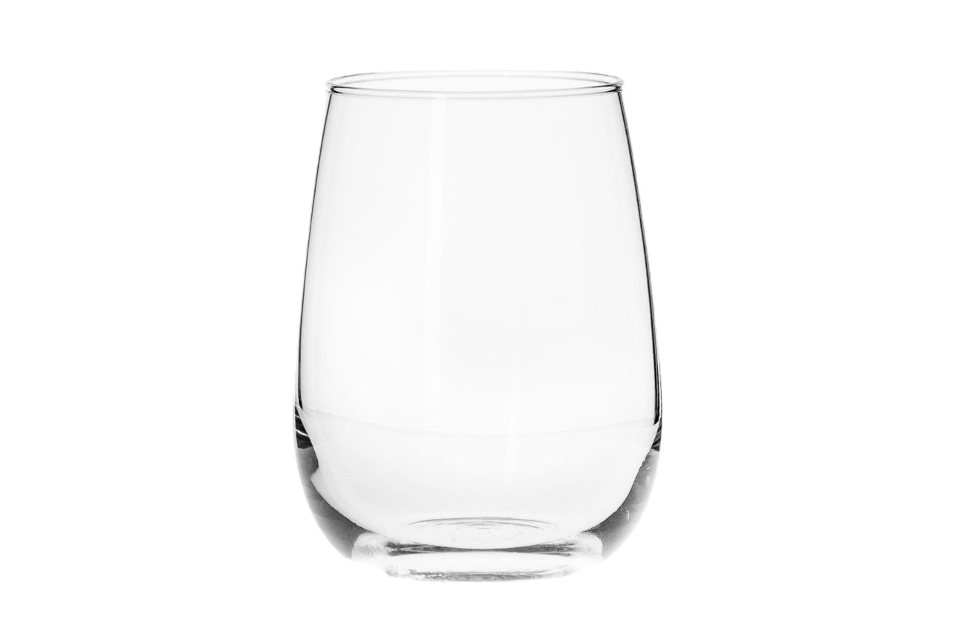 Borgonovo Ducale Set 6 Bicchieri Acqua 38 cl - In Vetro Soffiato Made in Italy Extra Bianco - Set 6 Pz