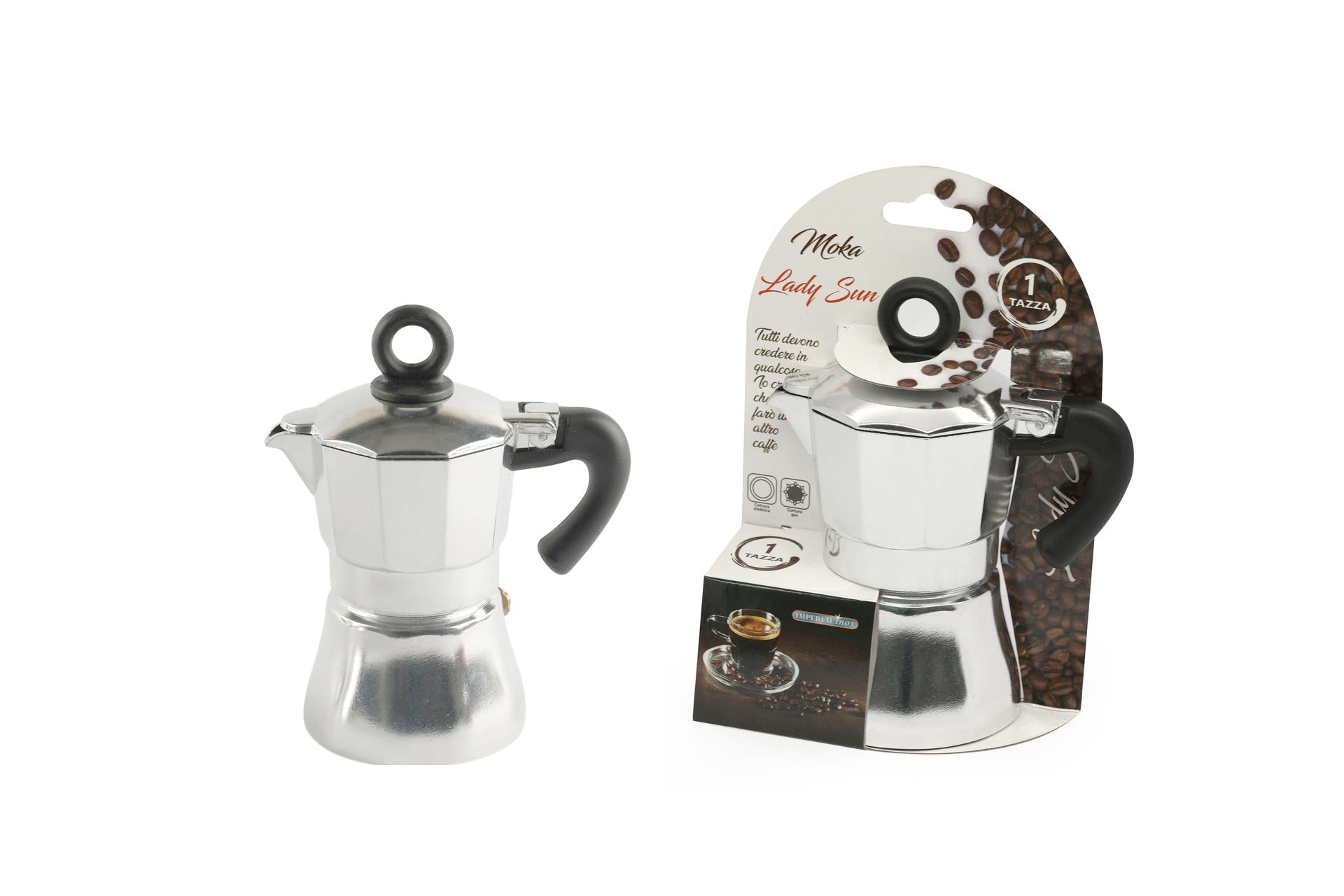 Import Cottura Lady Sun Caffettiera In Alluminio 1 Tazza