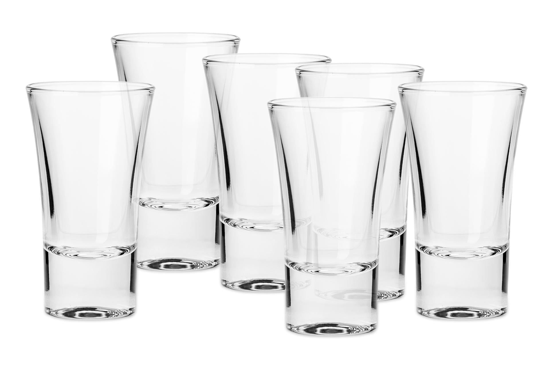 Borgonovo Senior Set 6 Bicchieri Shot 5.7 cl - In Vetro Extra Trasparente Made in Italy - Set 6 Pz