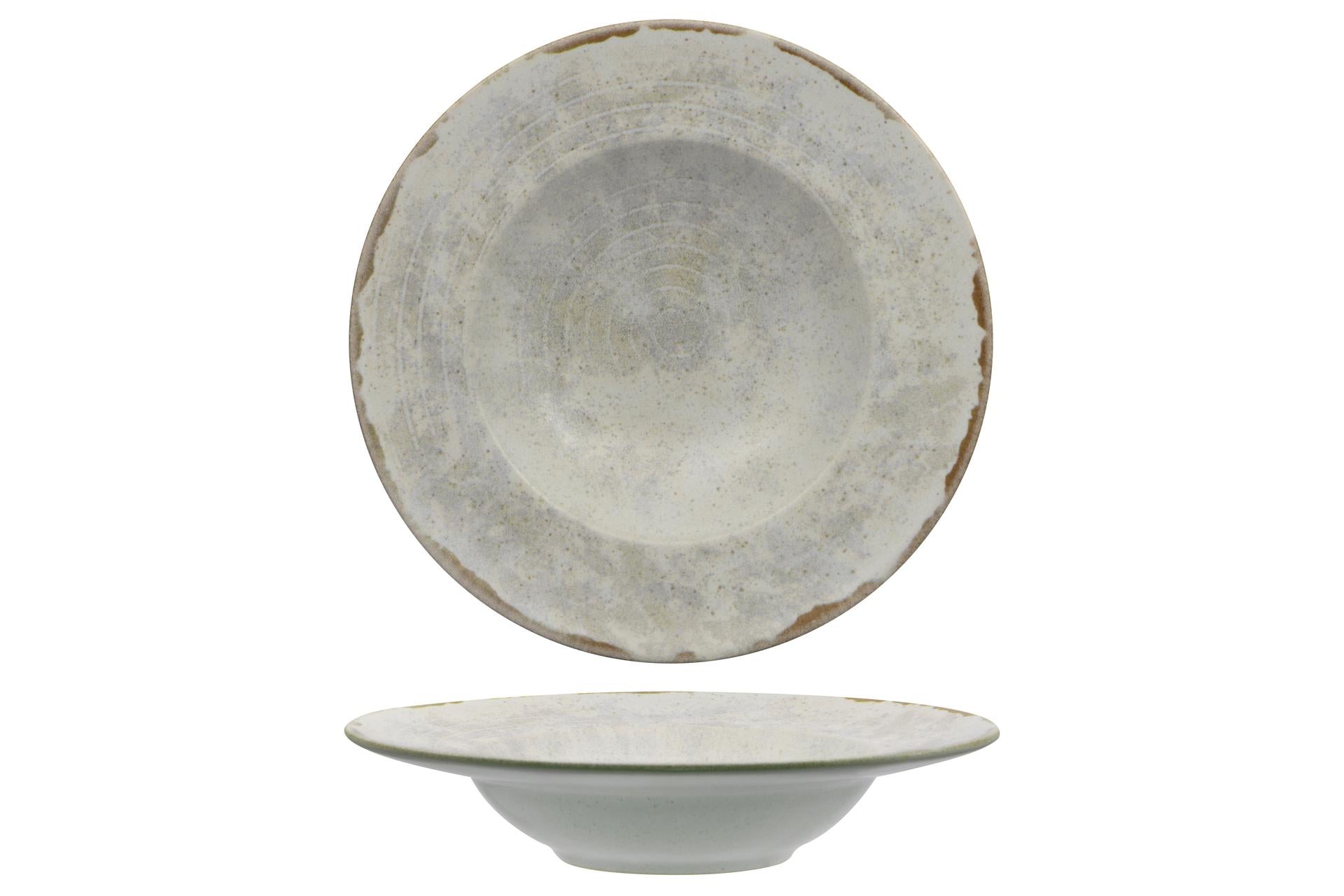 Mesa Ceramics Monolite Pasta Bowl Ø27 cm In Stoneware - Finitura Reattiva - Set 4 Pz