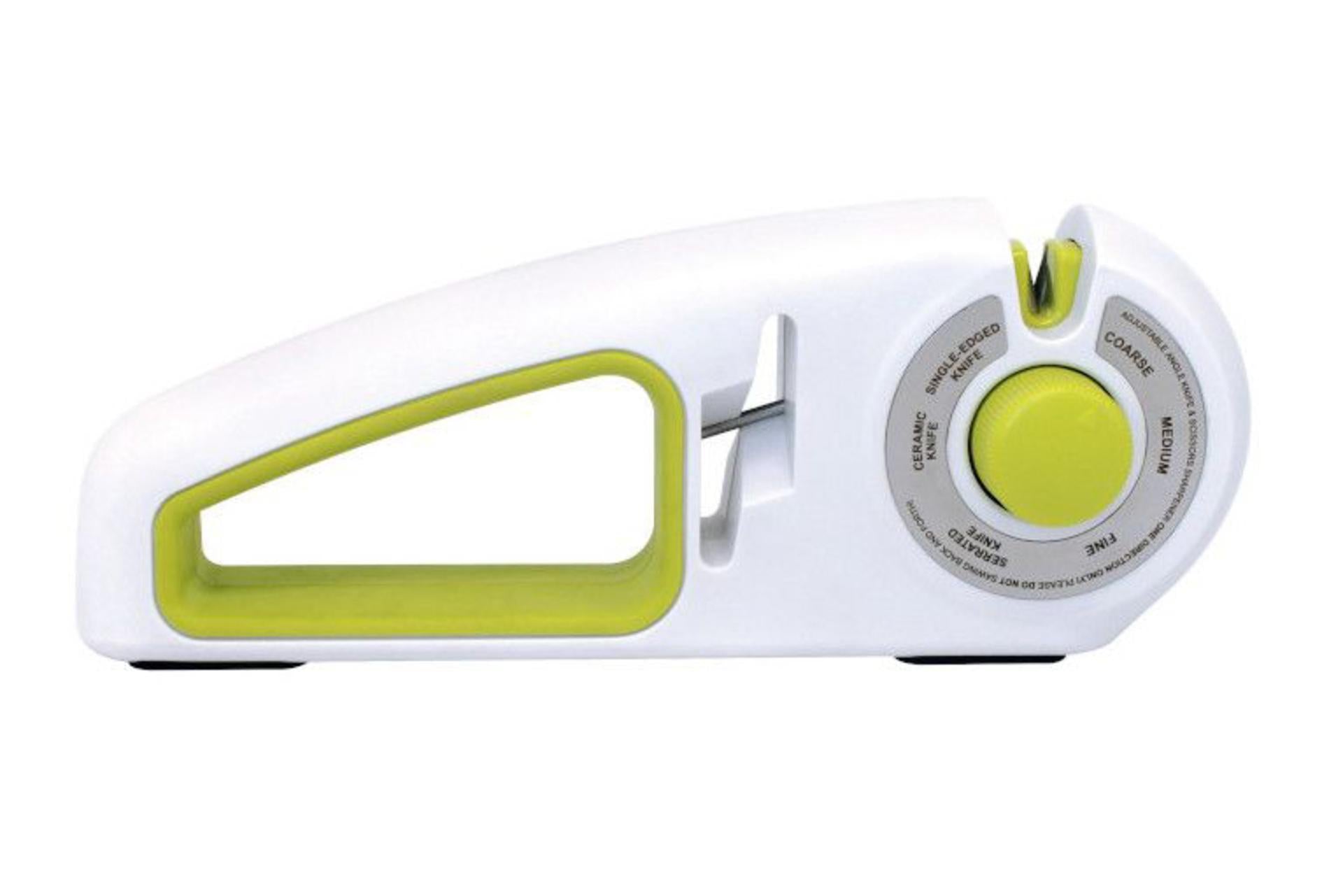 Ilsa Affilacoltelli Manuale 7 Meccanismi - 25 x 5.5 x H.9 cm Con Impugnatura Ergonomica Soft Touch in TPE e Corpo in ABS