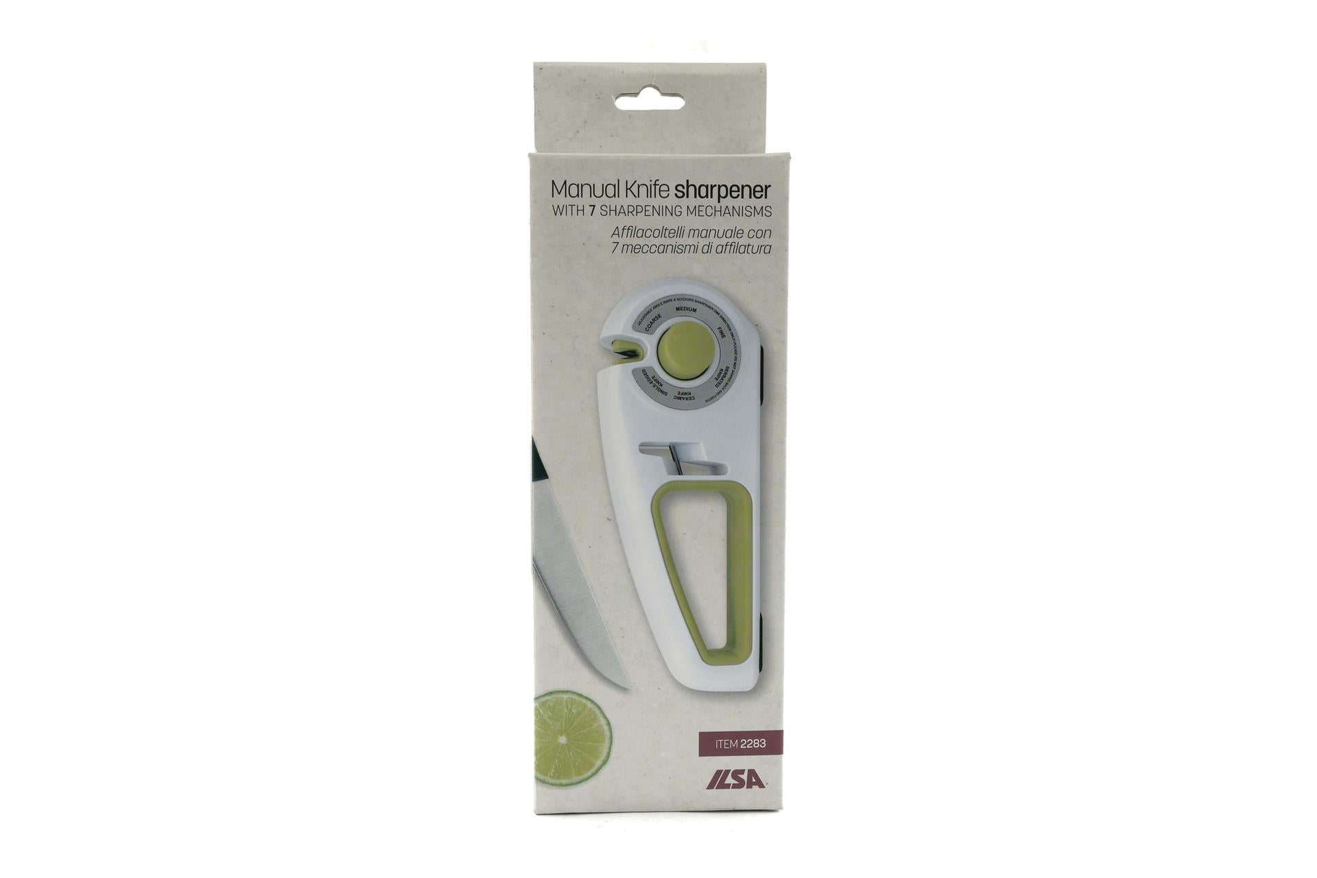Ilsa Affilacoltelli Manuale 7 Meccanismi - 25 x 5.5 x H.9 cm Con Impugnatura Ergonomica Soft Touch in TPE e Corpo in ABS 6