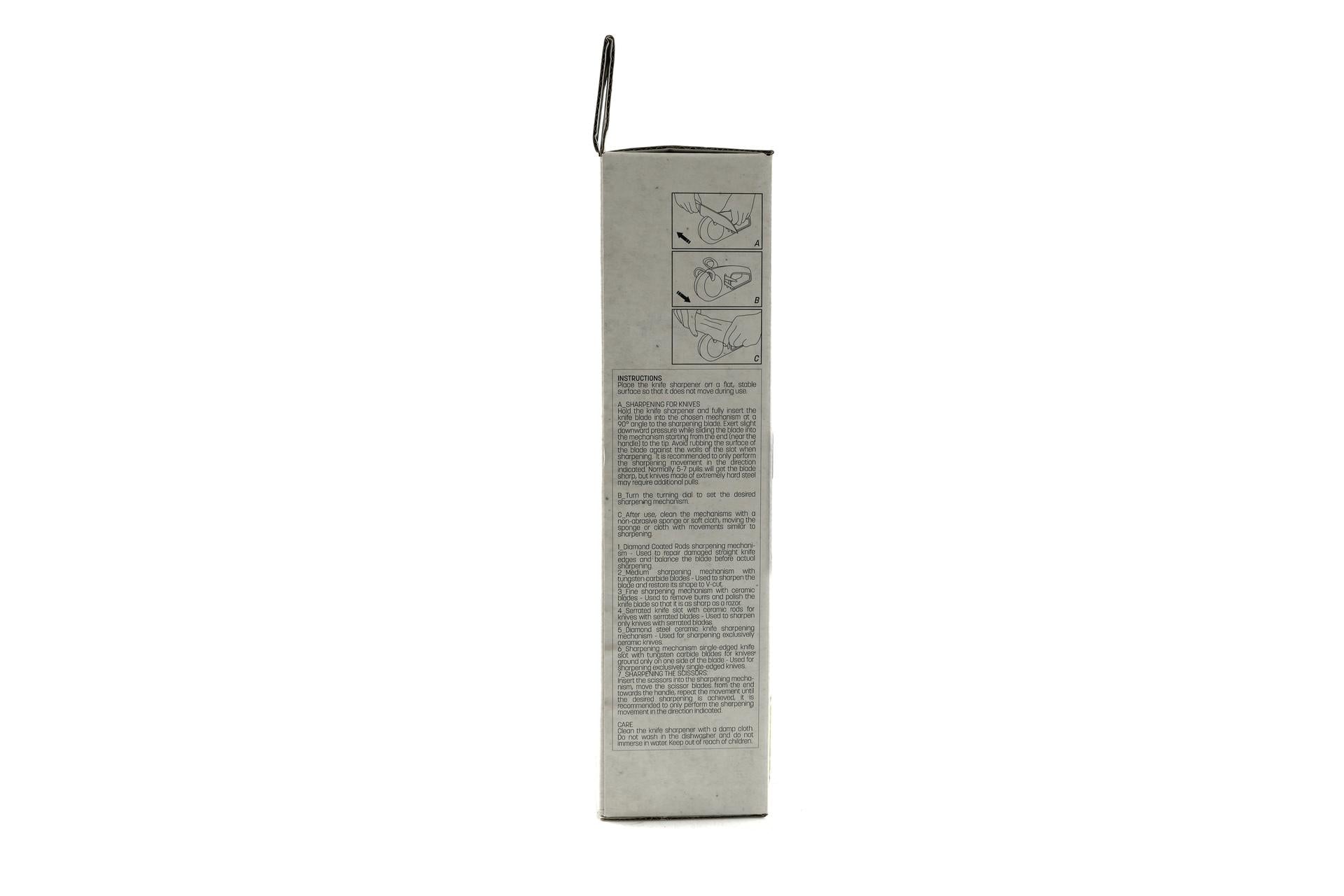 Ilsa Affilacoltelli Manuale 7 Meccanismi - 25 x 5.5 x H.9 cm Con Impugnatura Ergonomica Soft Touch in TPE e Corpo in ABS 7