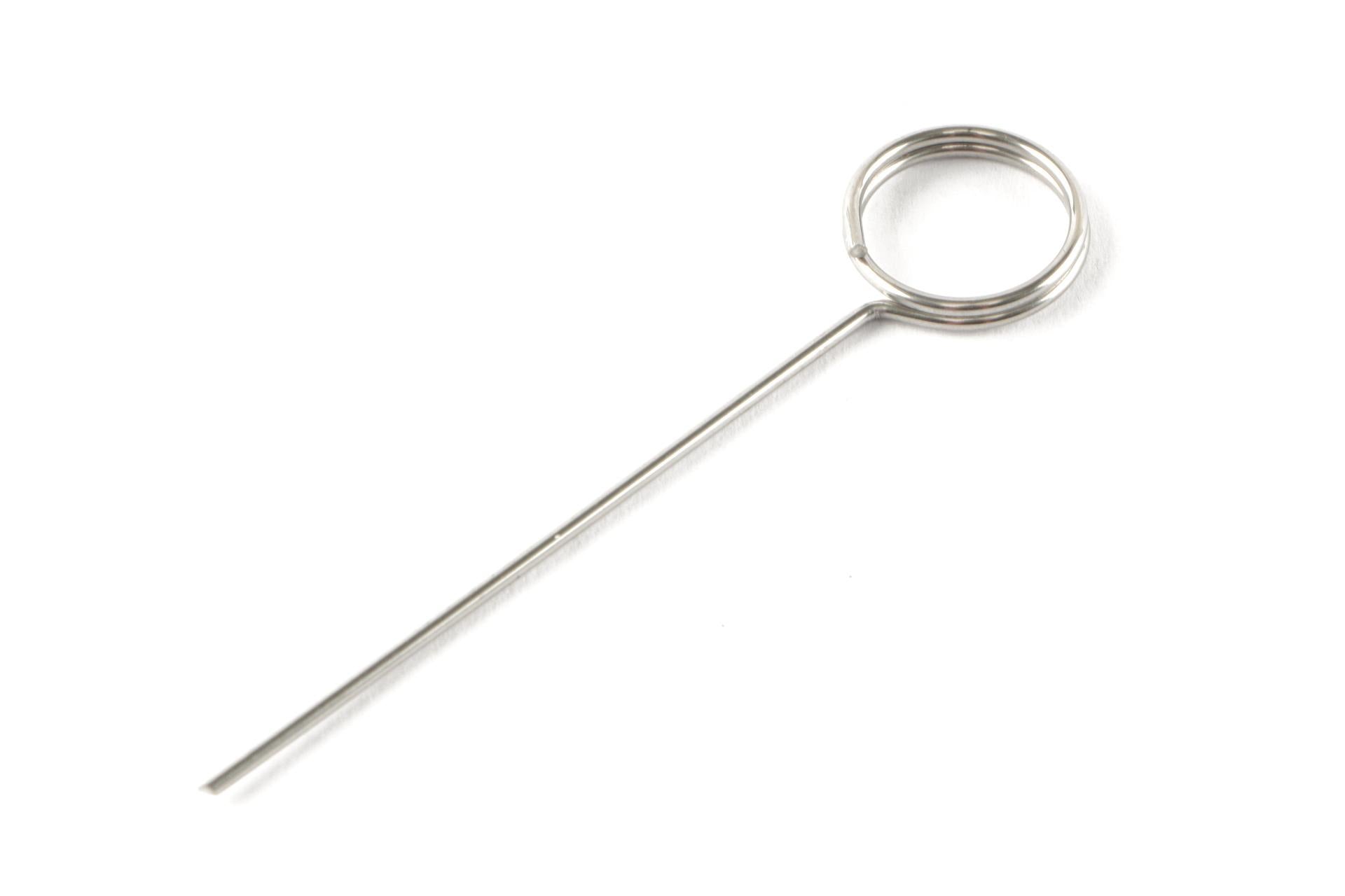 Eurotarghe Confezione 20 Puntali Inox Con Punta Portacartellini - Accessorio Segnaletica per Bar e Ristoranti - Set 20 Pz