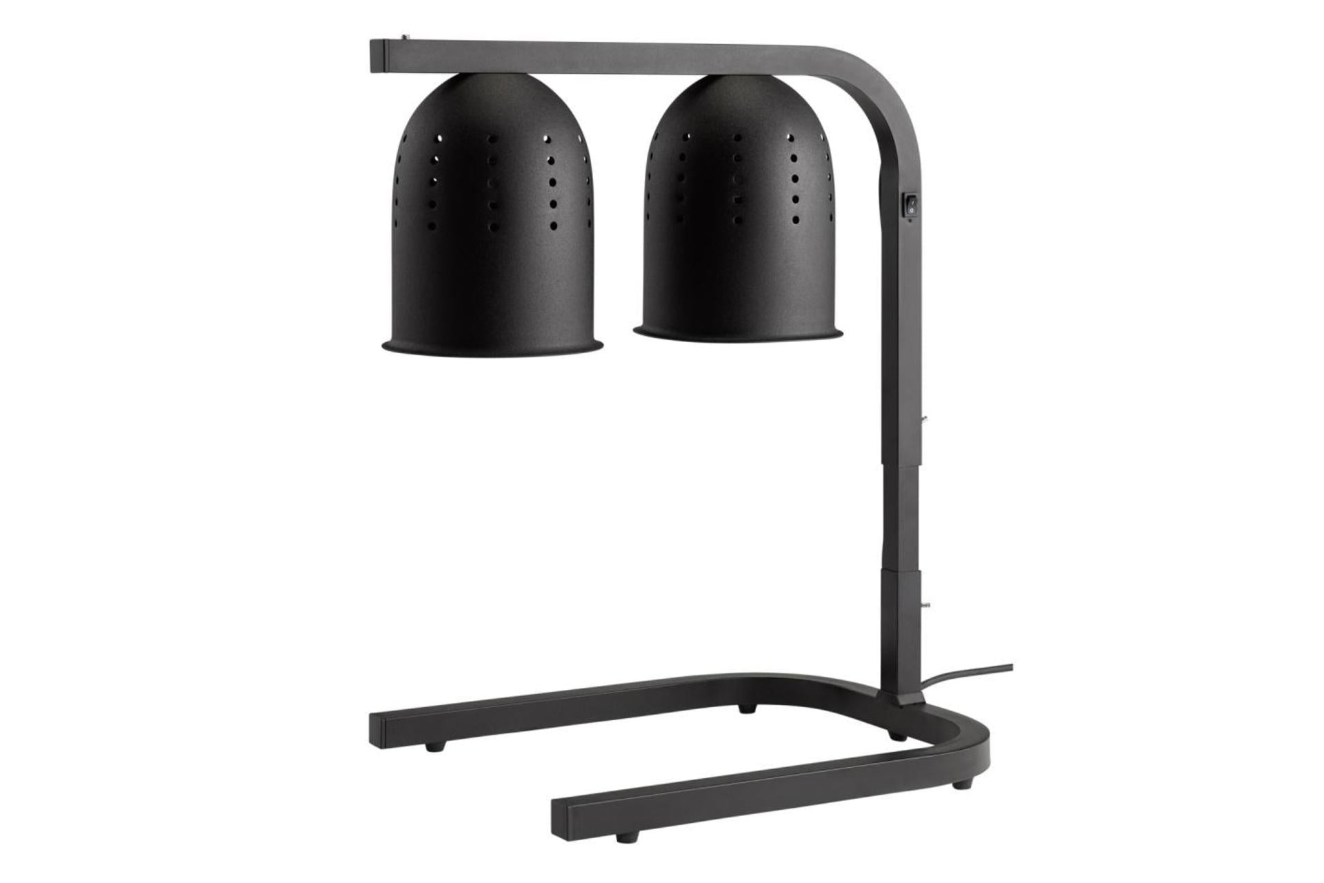 APS Scaldavivande a Lampada Infrarossi - Altezza Variabile 58-77.5 cm - 2 Lampade 250W - Cavo 1.5 m - Potenza 230V