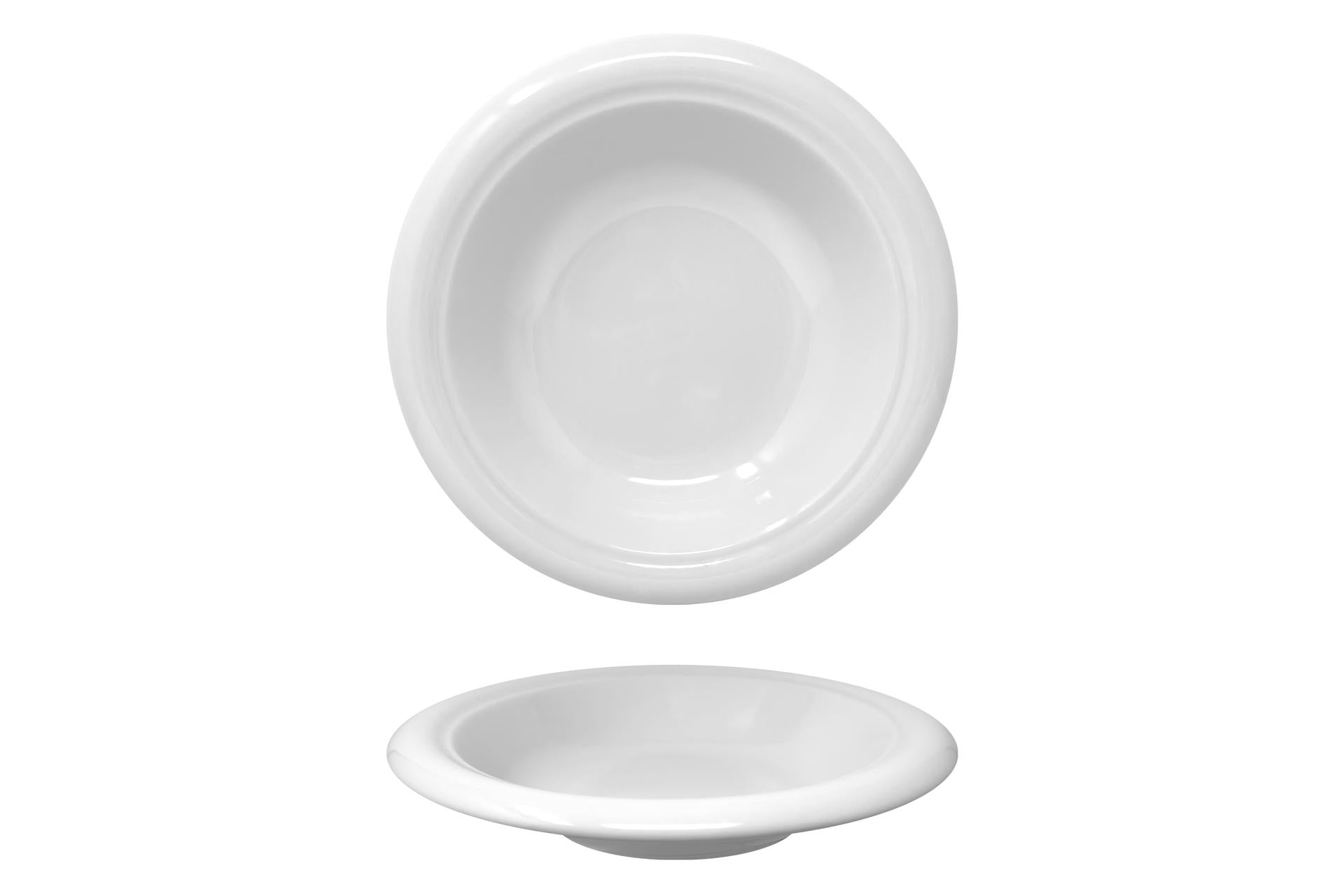 Saturnia Giotto Bianco Piatto Pasta Ø28 cm In Porcellana di Alta Qualità - Set 6 Pz