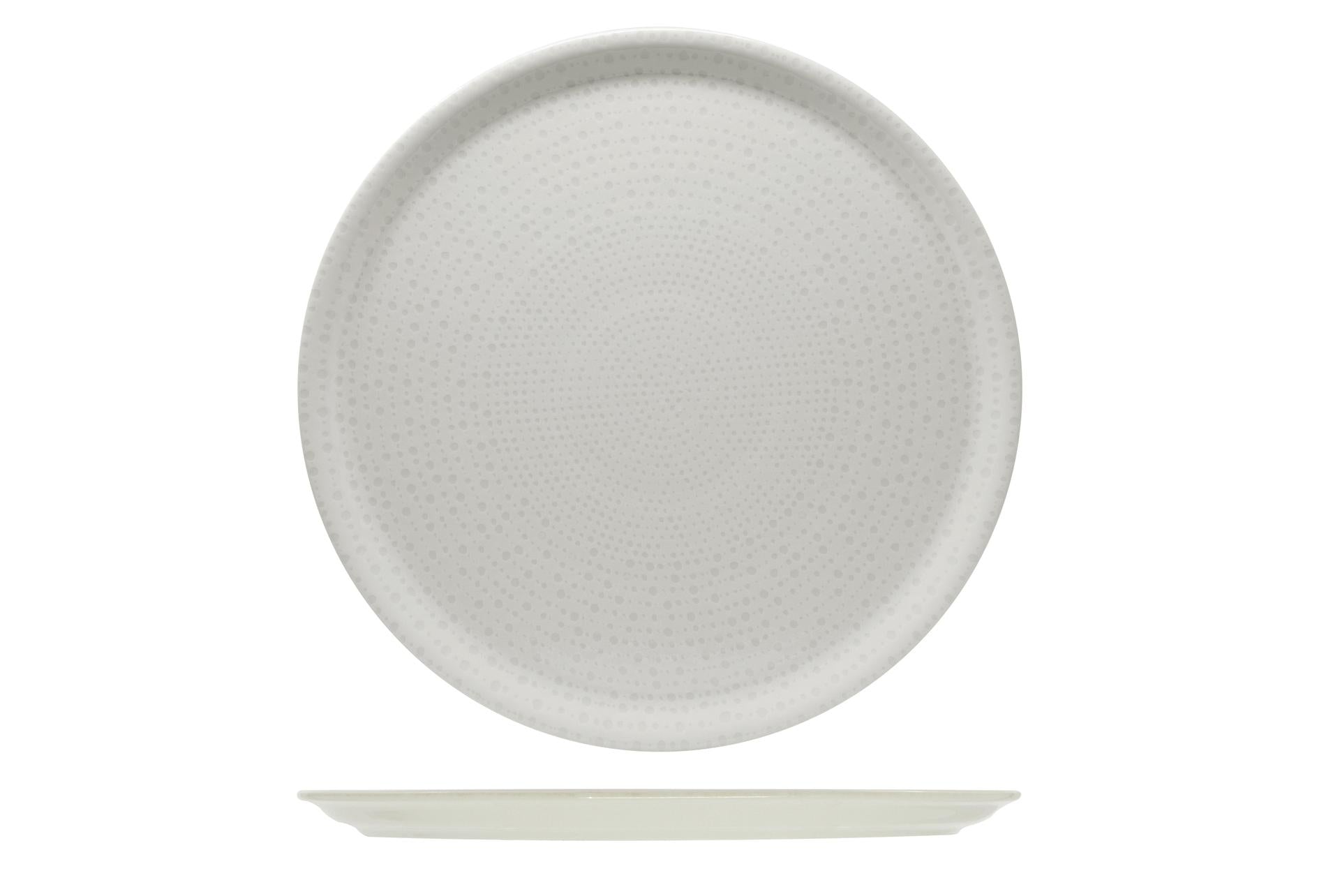 Saturnia Nail Piatto Pizza Ø33 cm In Porcellana Bianca - Set 6 Pz