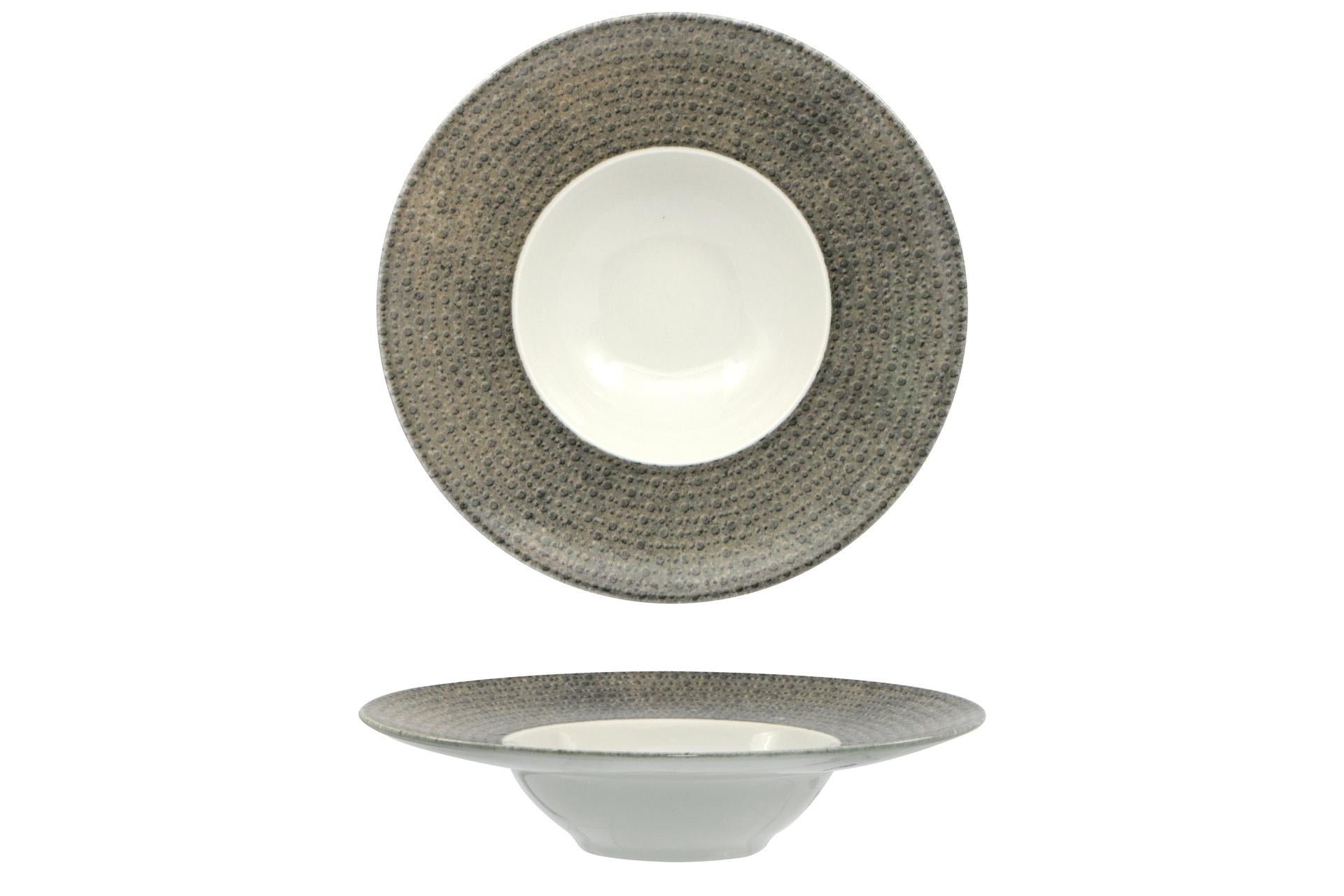 Saturnia Napoli K-Bowl Ø27.5 cm - Nail Brown In Porcellana di Alta Qualità - Set 6 Pz