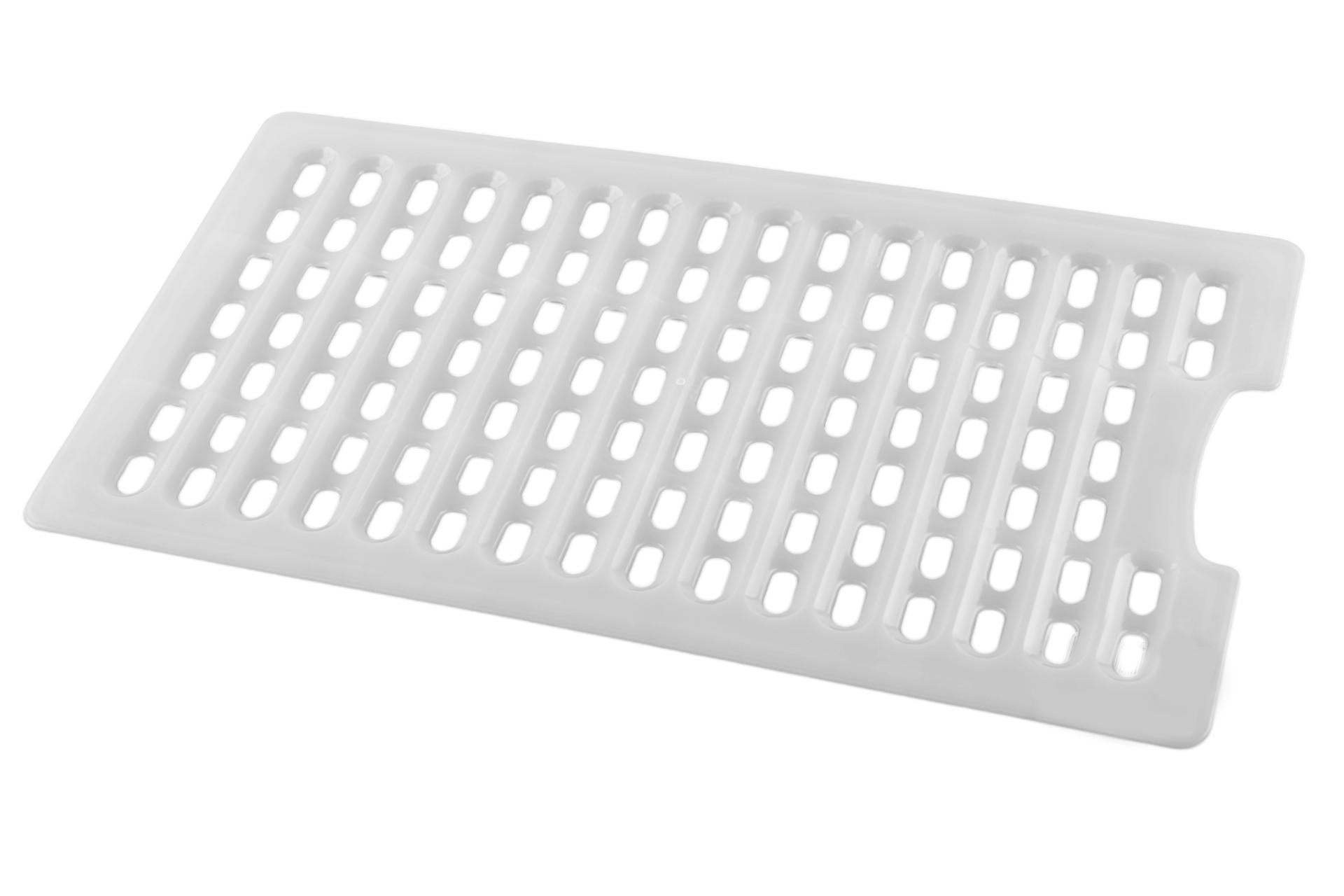 Araven Falso Fondo Forato 370x215xH.10 mm Bianco - Per Vaschetta 5L Adatto Scongelamento - Set 12 Pz