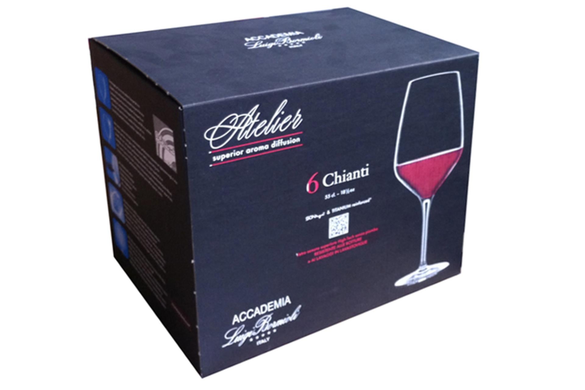 Bormioli Luigi Atelier Confezione 6 Calici Chianti Cl.55 In Vetro Sonoro Superiore - Set 6 Pz 3