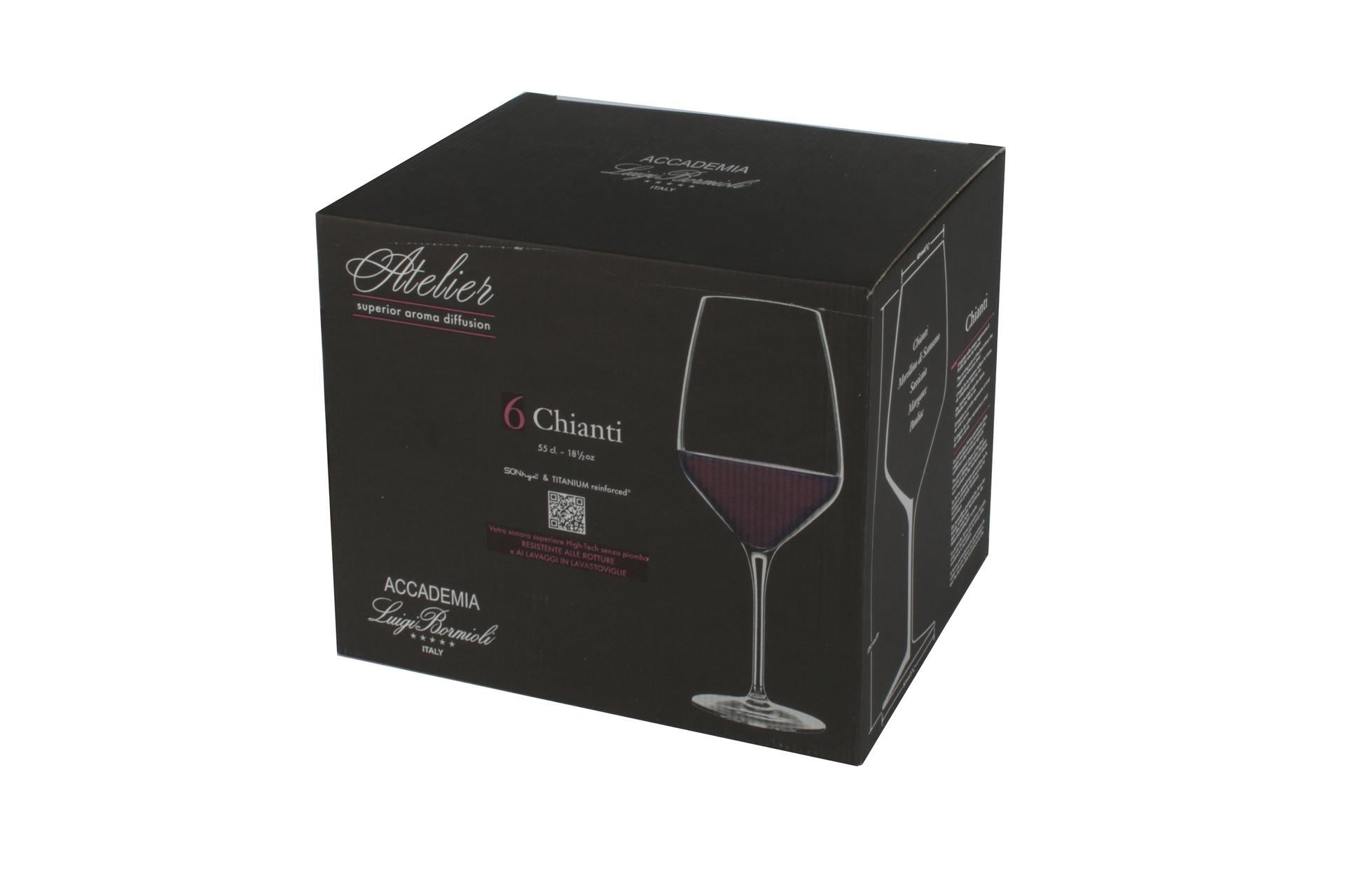 Bormioli Luigi Atelier Confezione 6 Calici Chianti Cl.55 In Vetro Sonoro Superiore - Set 6 Pz 4