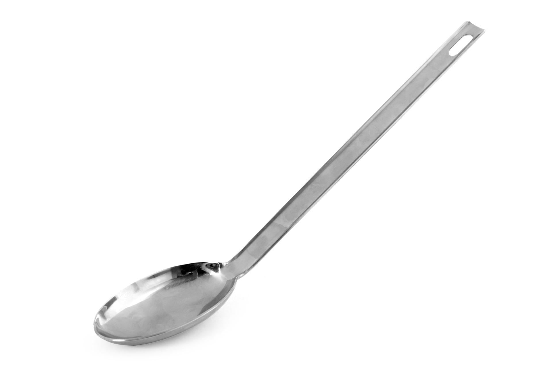 Gi Metal Cucchiaio Inox 32 cm - Cucchiaio Speciale per Condimento Pizza Capacità 53 g