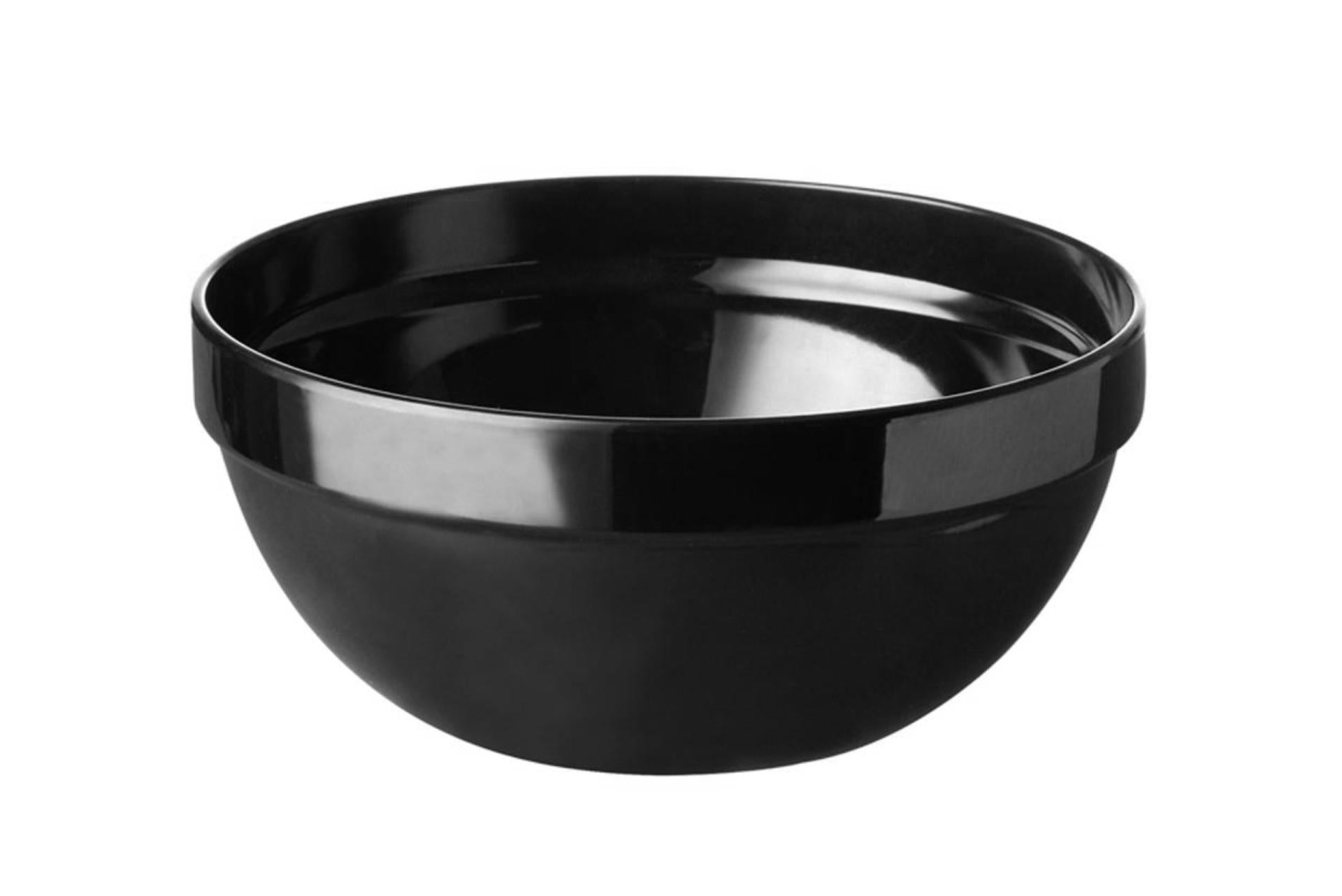 APS Friendly Bowl Coppetta Ø23 cm - H.10.5 cm 2.5L In Polietilene Nero Impilabile e Lavabile In Lavastoviglie 1