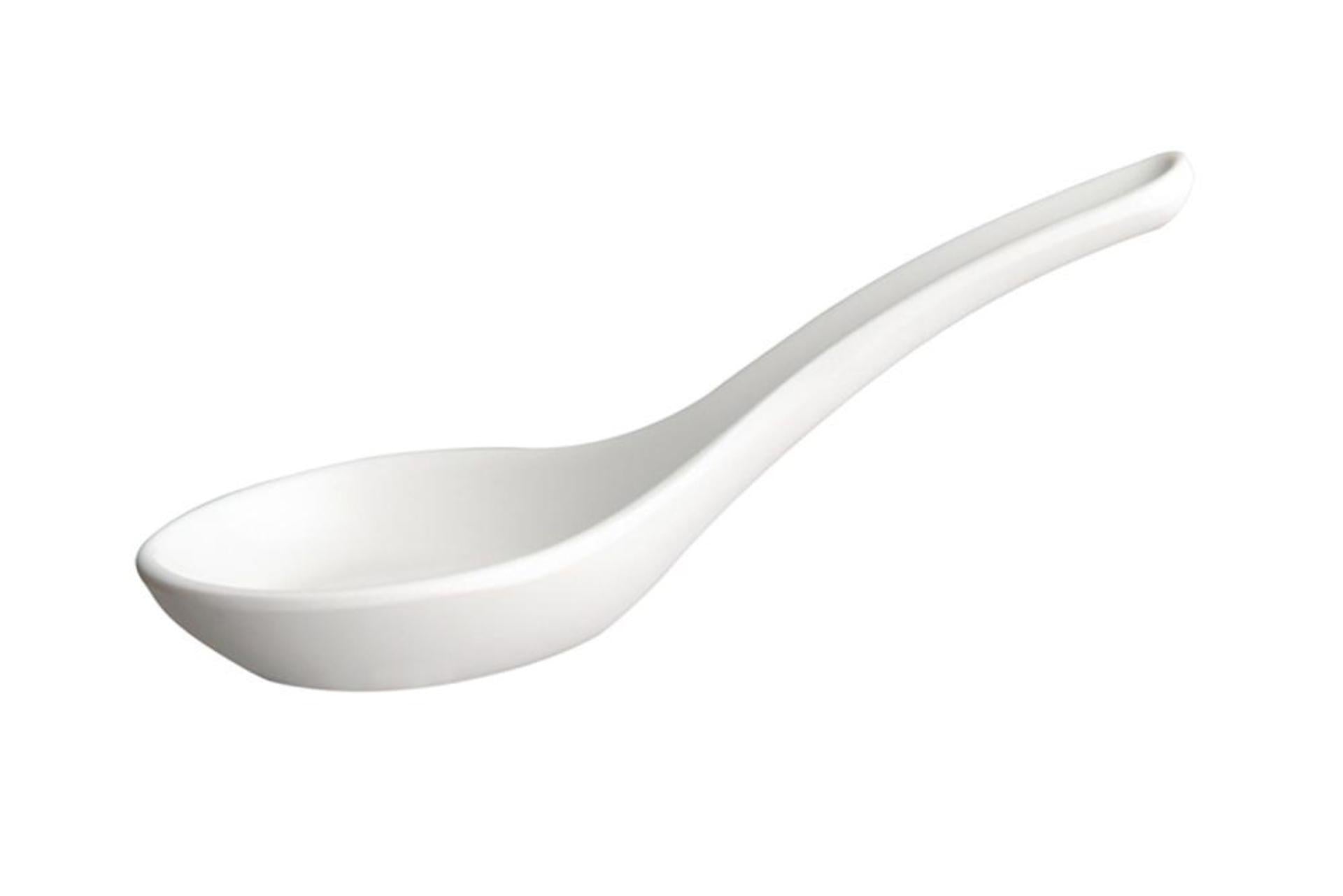 APS Friendly Bowl Cucchiaio Finger 13.5 x 4.5 x H.4.5 cm Bianco In Plastica Riciclata