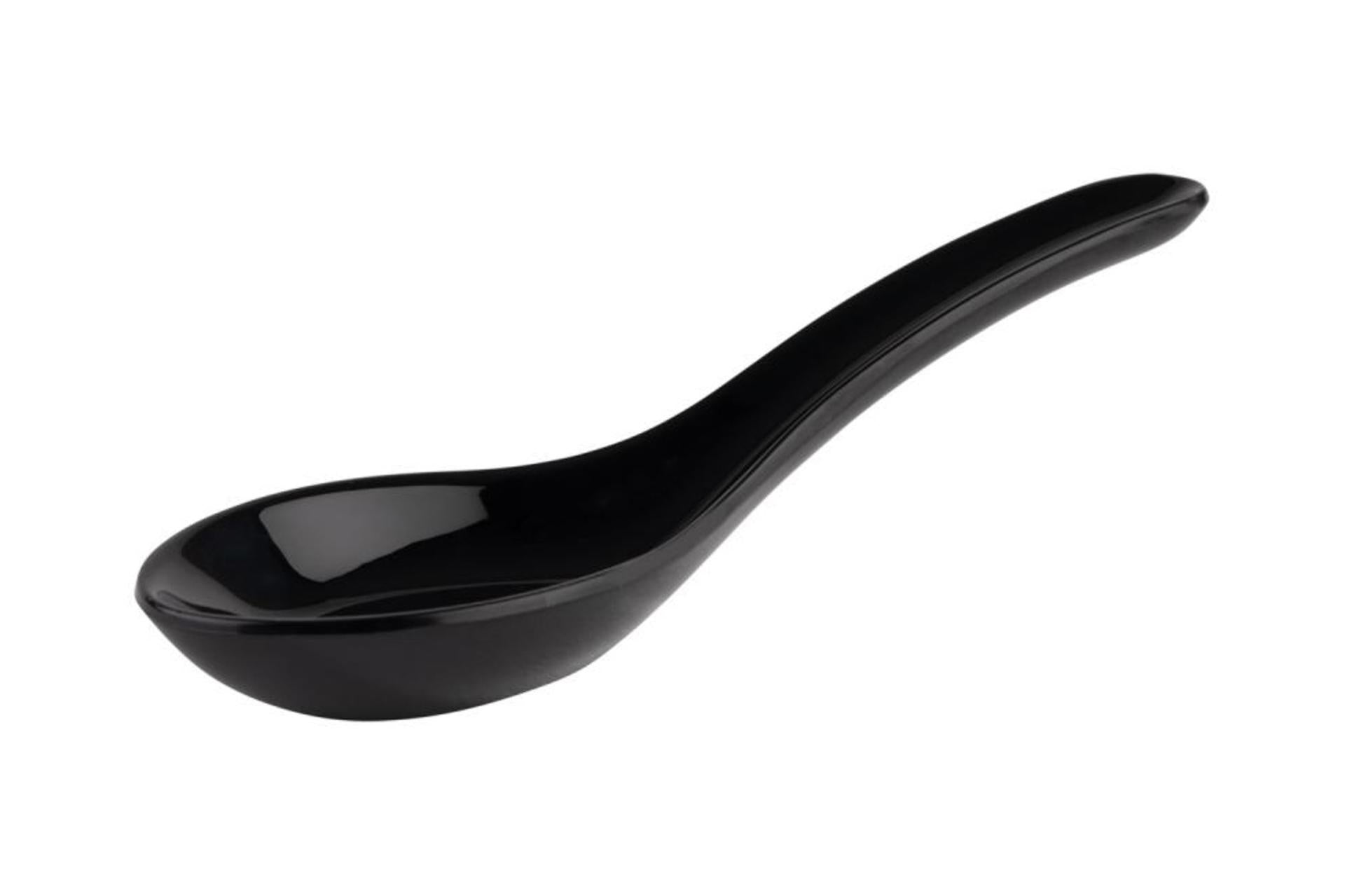 APS Friendly Bowl Cucchiaio Finger Nero 13.5 x 4.5 x H.4.5 cm In Plastica Riciclata