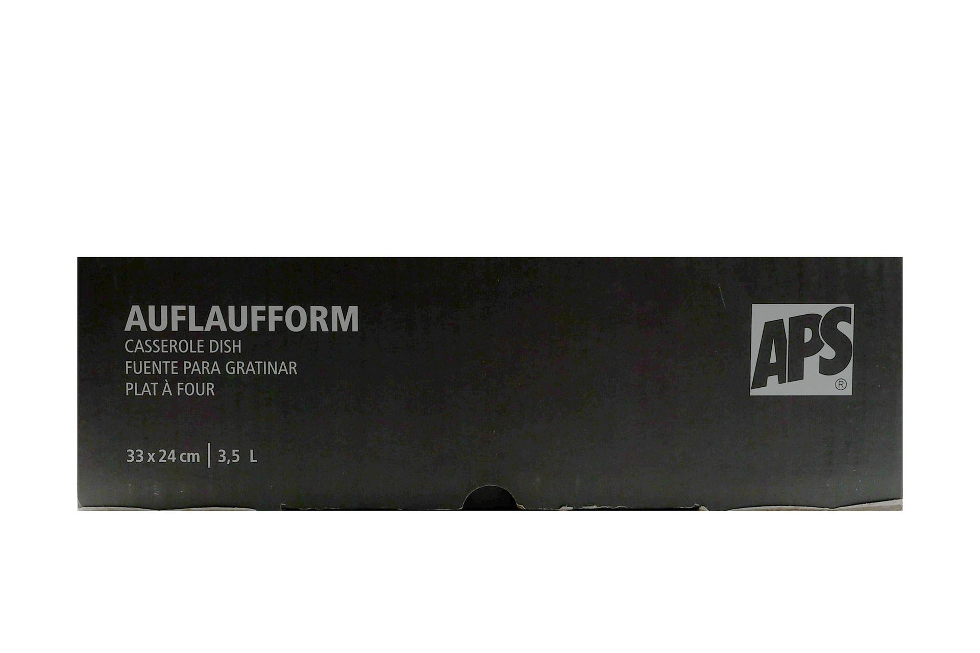 APS 5 Stars Casseruola Rettangolare In Ghisa Smaltata 33x24 cm - H6.5 cm, 3.5 Litri, Rossa Con 2 Manici 5