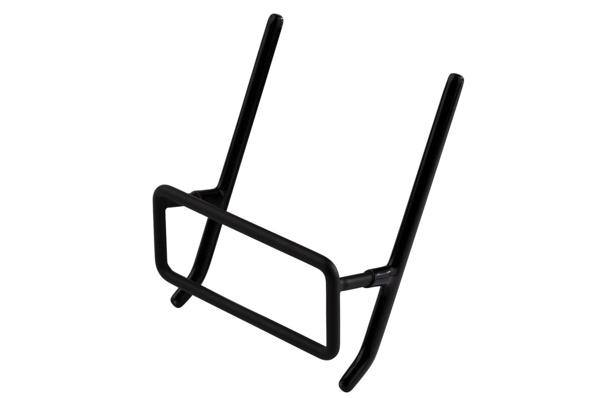 APS Supporto Coperchi 2 Pezzi Inox - 10.5 x 8.5 x H.3.5 cm Nero Con Rivestimento Antiscivolo - Set 2 Pz