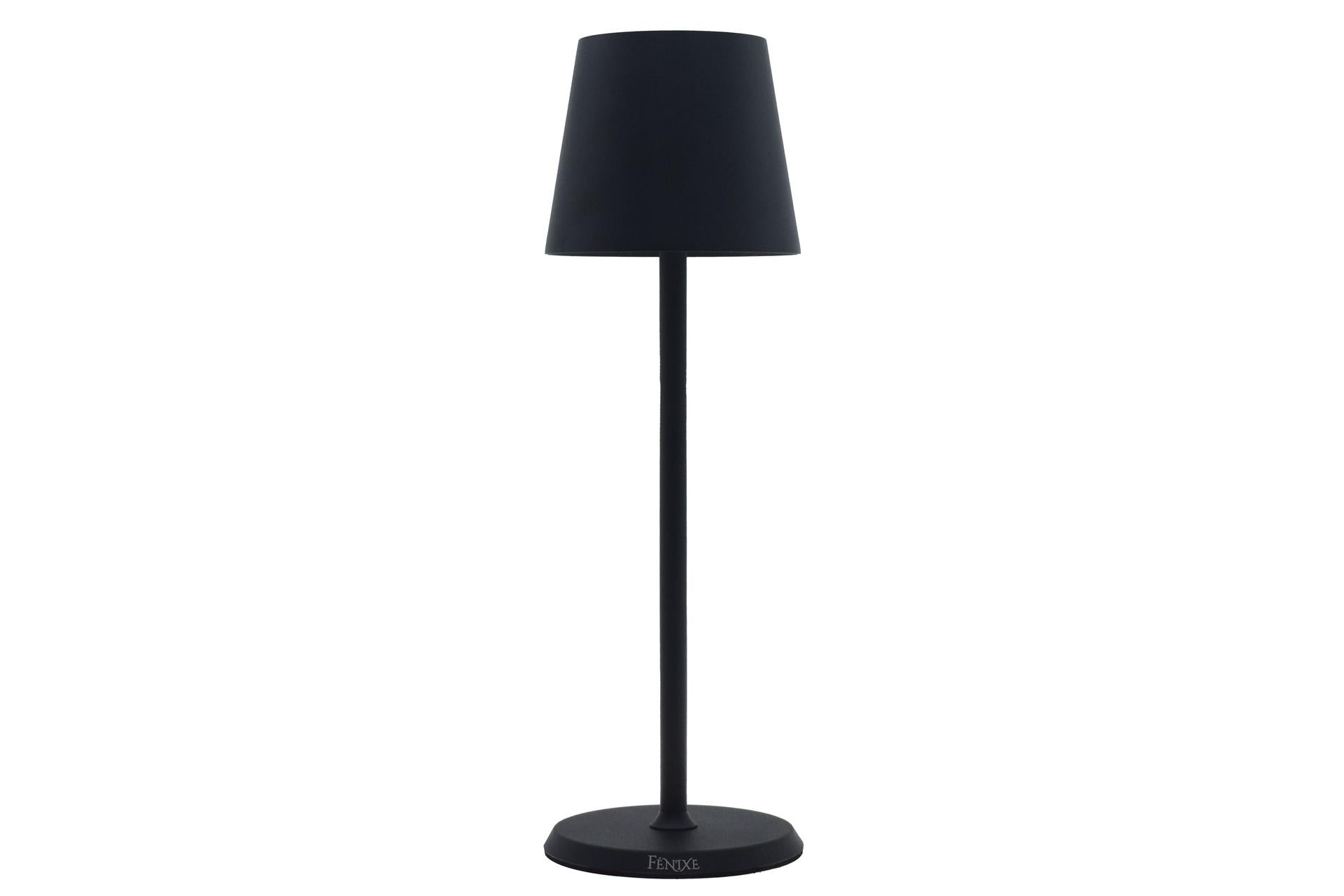 Import Tavola Professional Lumiere Round Lampada da Tavolo LED Ø10 cm H.34 cm Nera - Ricaricabile, Dimmerabile, Uso Interno/Esterno IP54