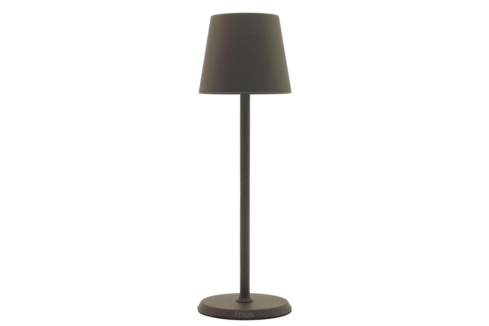 Import Tavola Professional Lumiere Round Lampada da Tavolo LED Ø10 cm H.34 cm - Bronzo, Ricaricabile, Dimmerabile, IP54, Uso Interno/Esterno