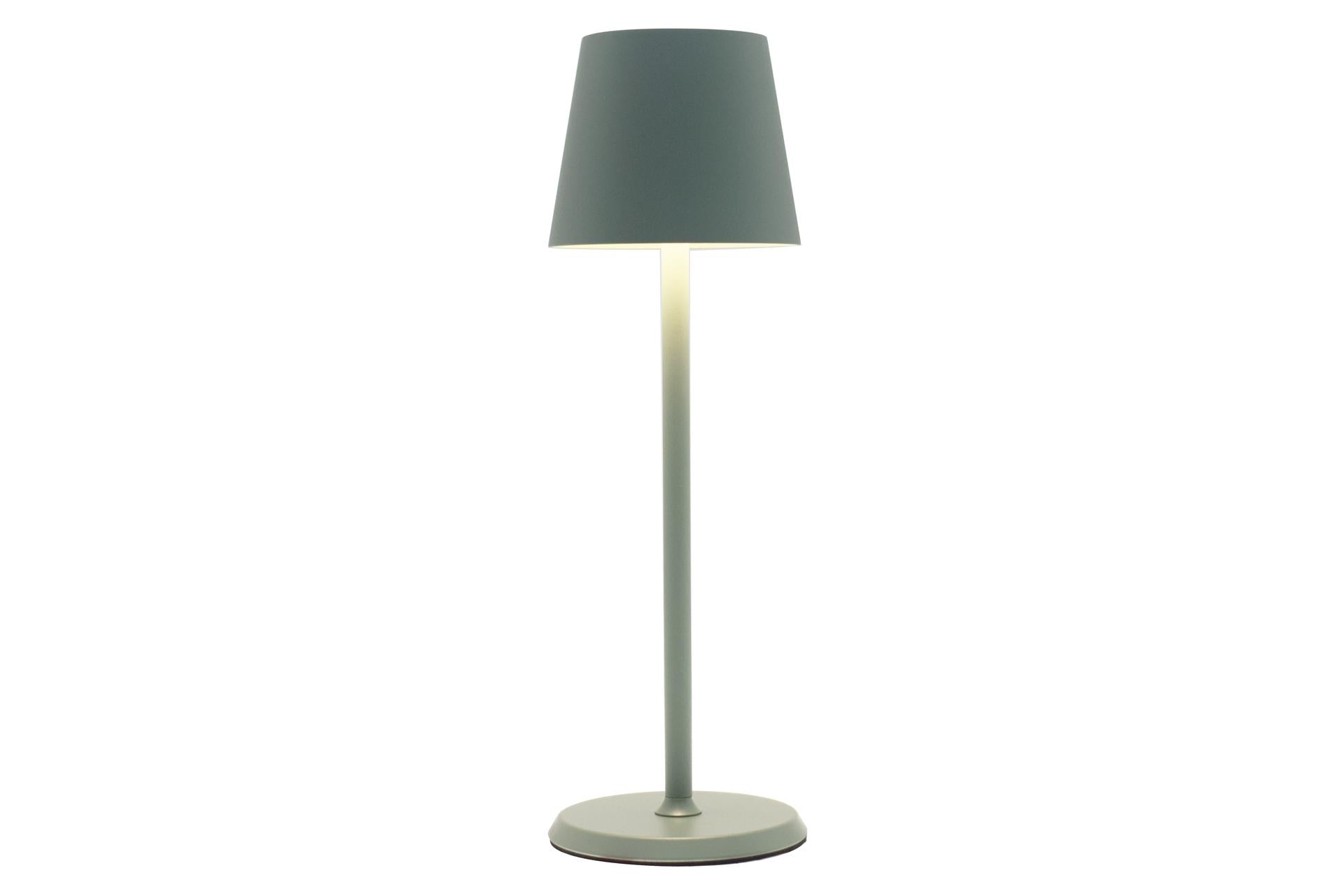 Import Tavola Professional Lumiere Round Lampada da Tavolo LED Ø10 cm H.34 cm - Salvia, Ricaricabile, Dimmerabile, IP54, Uso Interno/Esterno