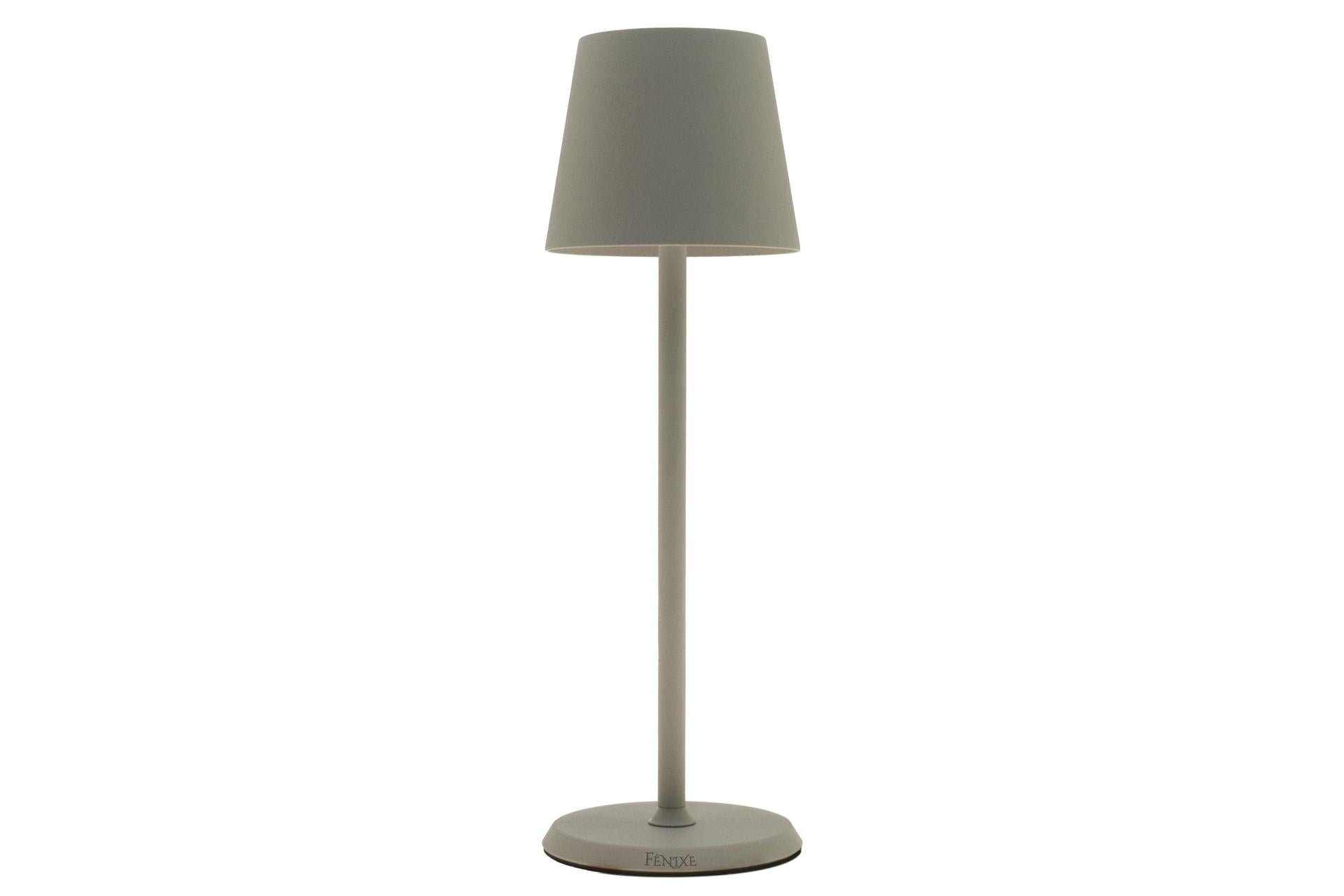Import Tavola Professional Lumiere Round Lampada da Tavolo LED Ø10 cm H.34 cm Tortora - Ricaricabile, Dimmerabile, Uso Interno/Esterno, IP54