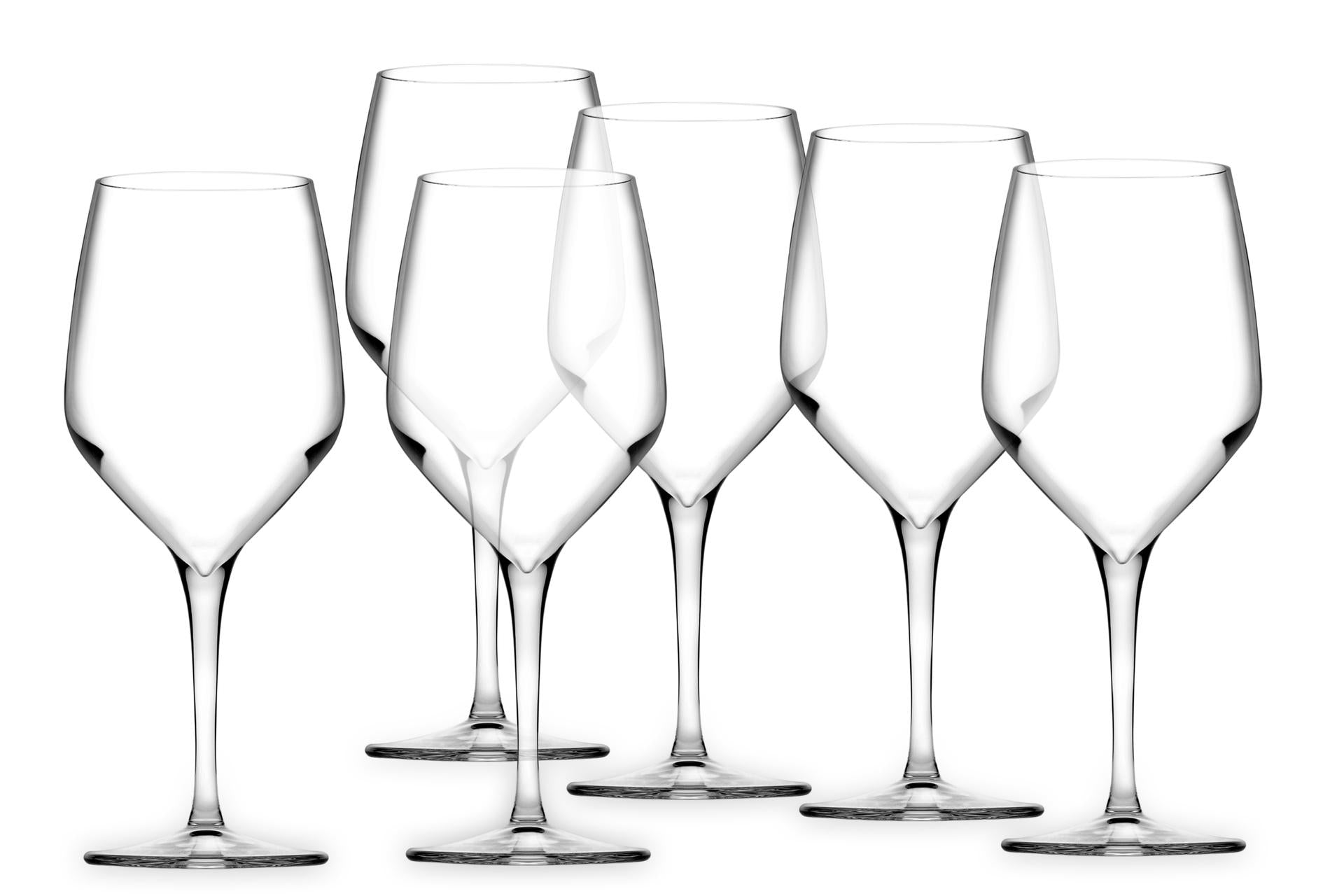 Pasabahce Napa Set 6 Calici Vino Rosso 47 cl - Tagliato a Freddo - Set 6 Pz