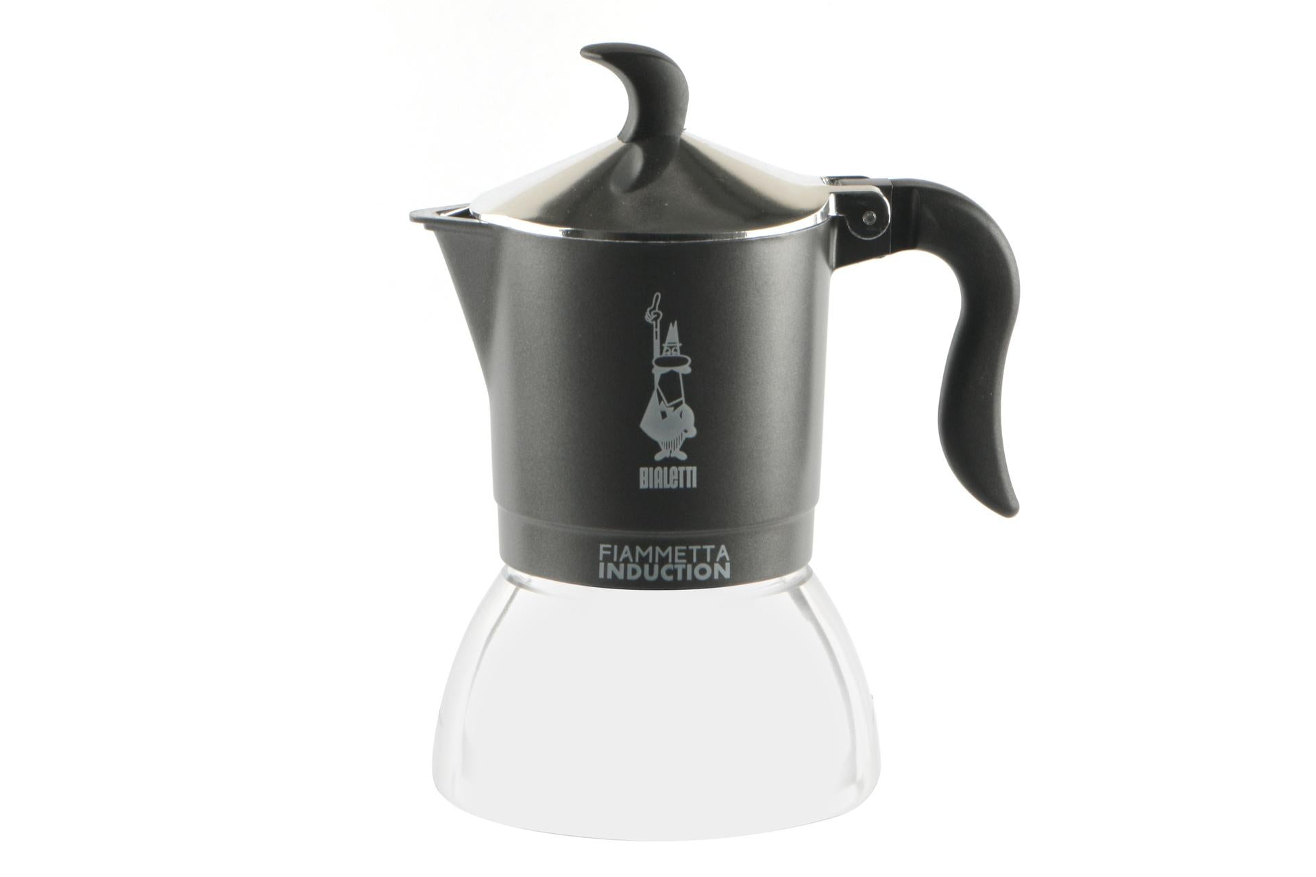 Bialetti Fiammetta Caffettiera 2 Tazze Induzione - Grigia