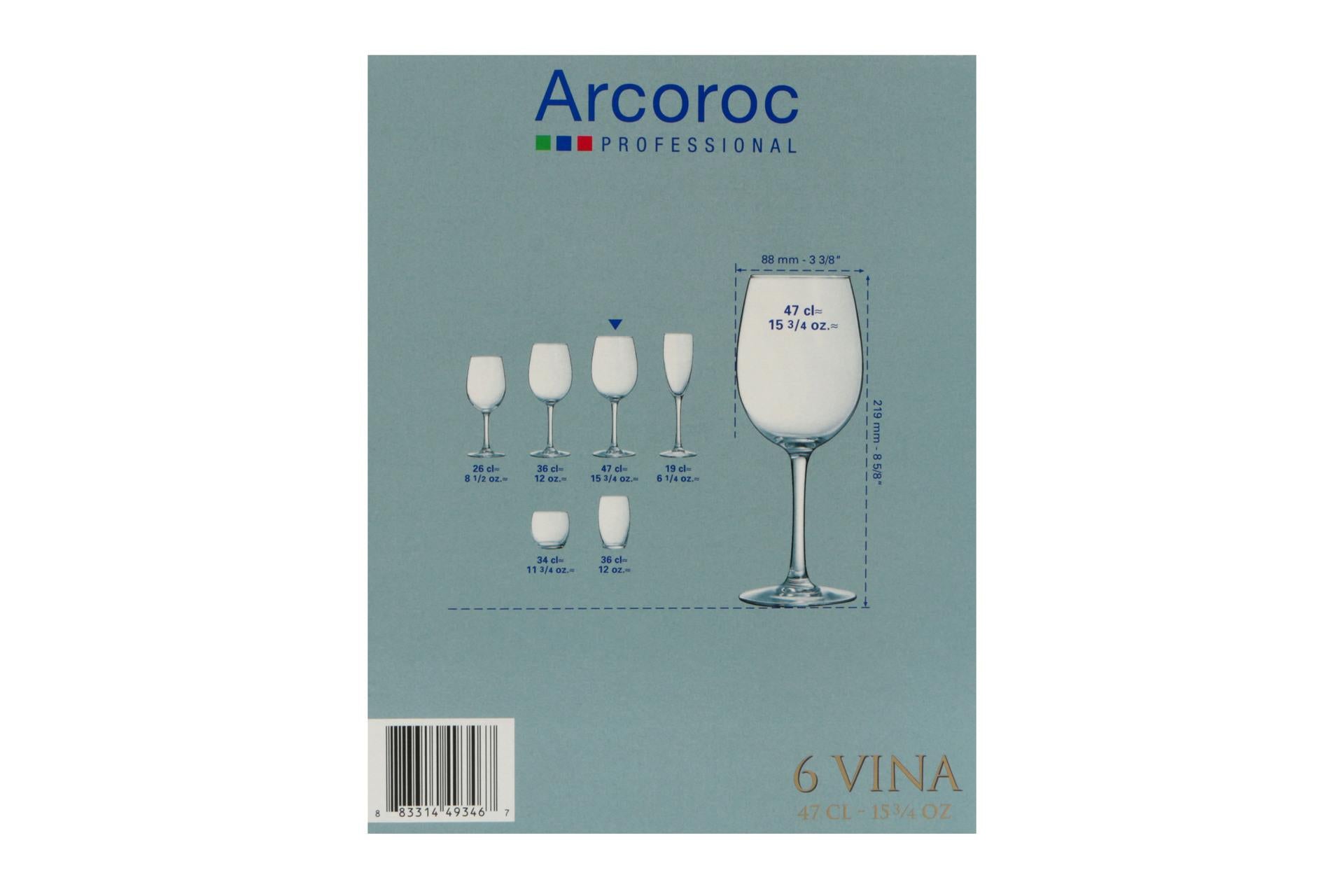 Arcoroc Vina Cabernet Tulip Calice 48 cl - Design Elegante per Bar e Ristoranti - Set 6 Pz 4