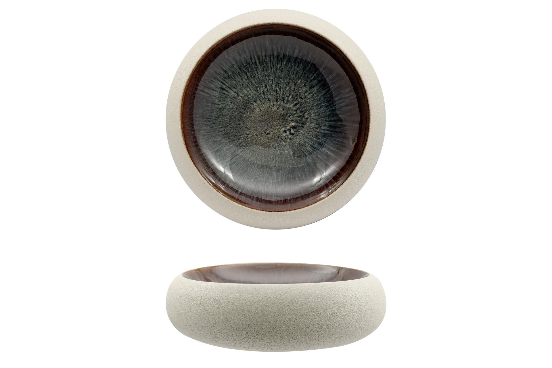 Genesys Evo Piatto Alto Ø23.3 cm In Porcellana Blu - Import Tavola Professional - Set 2 Pz