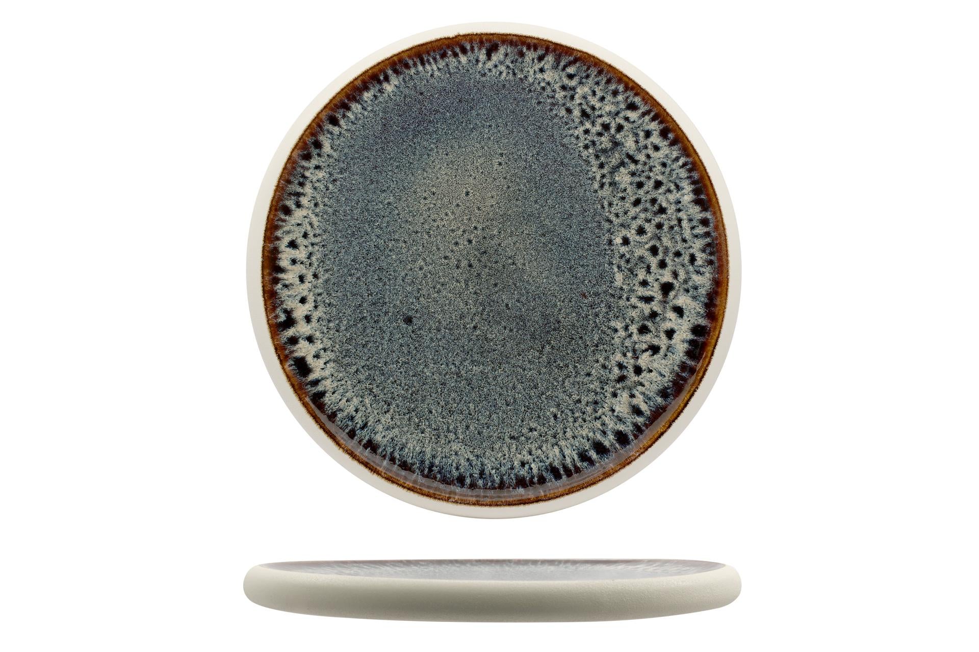 Import Tavola Professional Genesys Evo Piatto Basso Ø30 cm In Porcellana Blu - Set 3 Pz