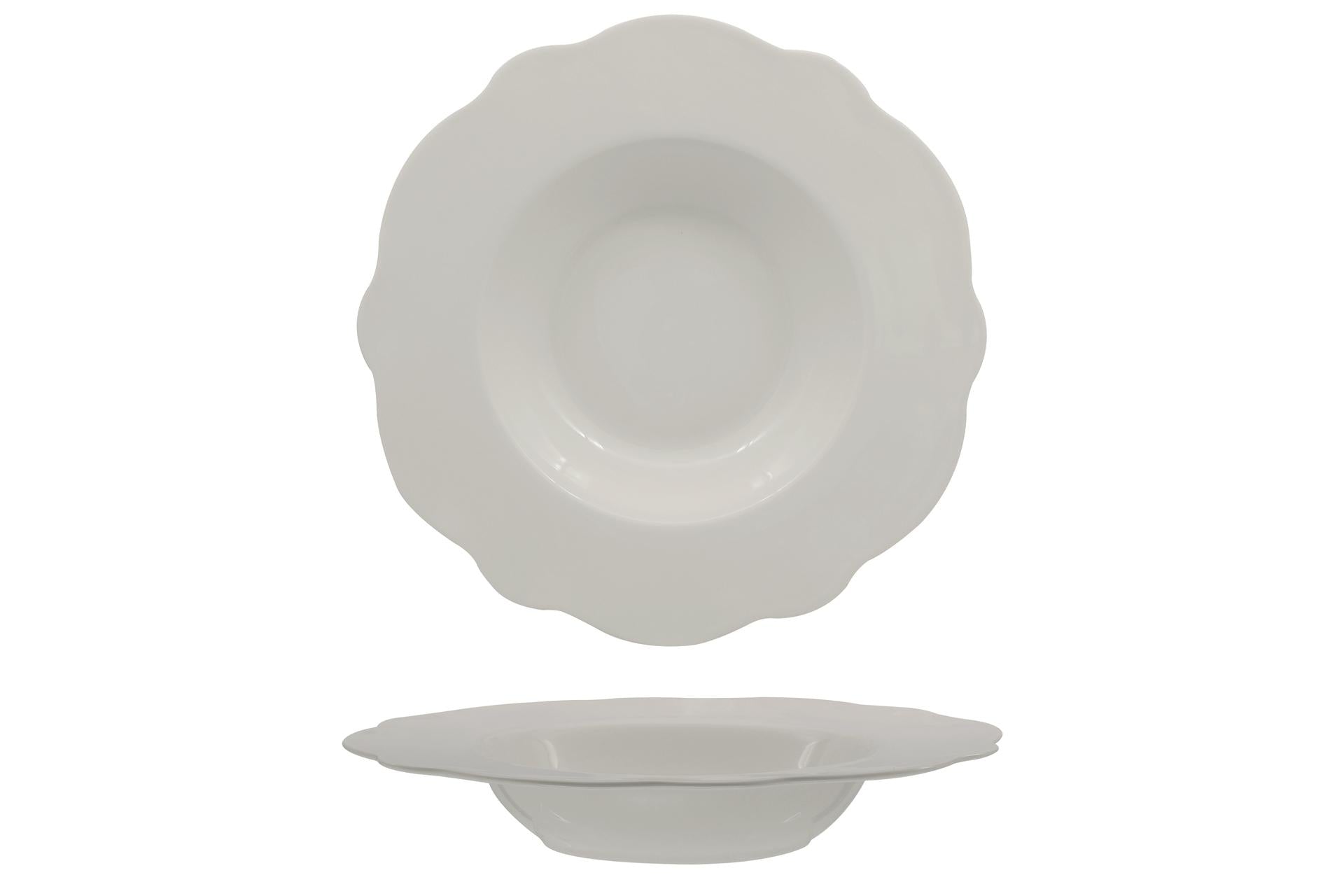 Import Tavola Professional Grace Pasta Bowl Ø27 cm - Interno Ø16.5 cm In Porcellana Alluminica - Set 6 Pz