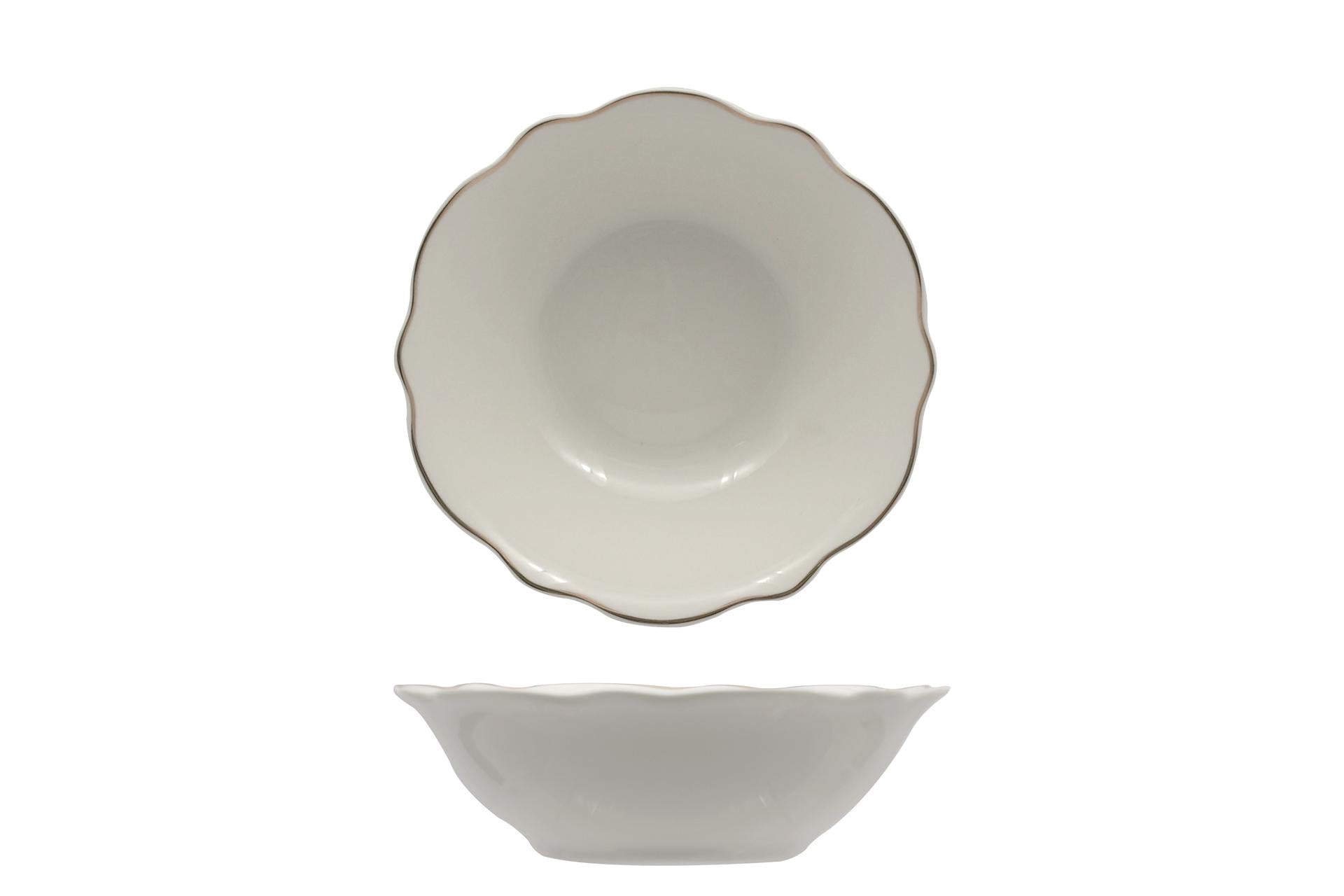 Import Tavola Professional Grace Coppetta Ø15 cm In Porcellana Alluminica Con Filo Oro - Set 6 Pz