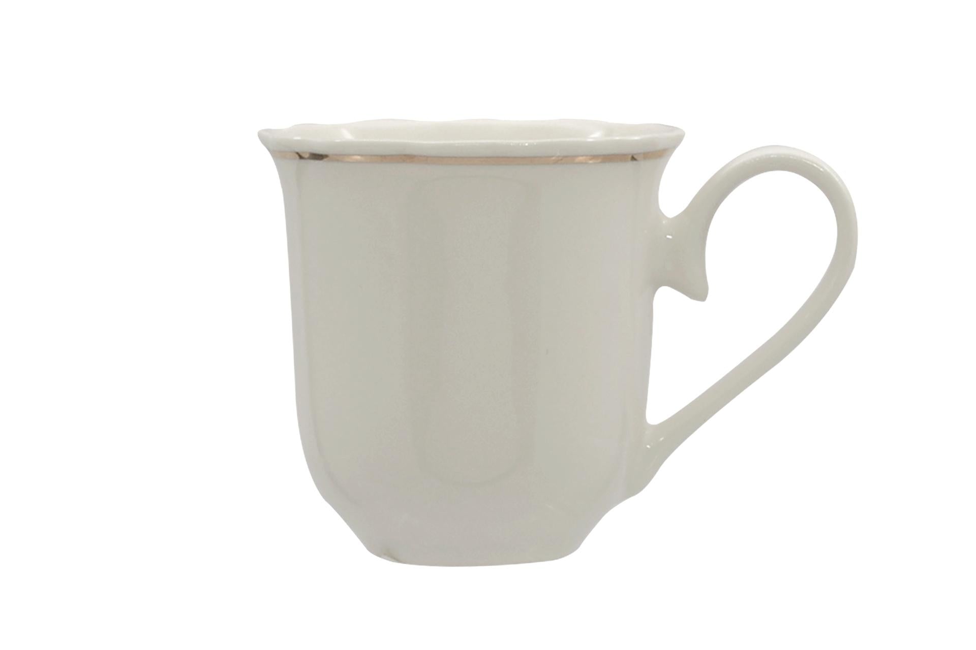 Import Tavola Professional Grace Filo Oro Tazza Caffè 9 cl In Porcellana Alluminica - Set 12 Pz