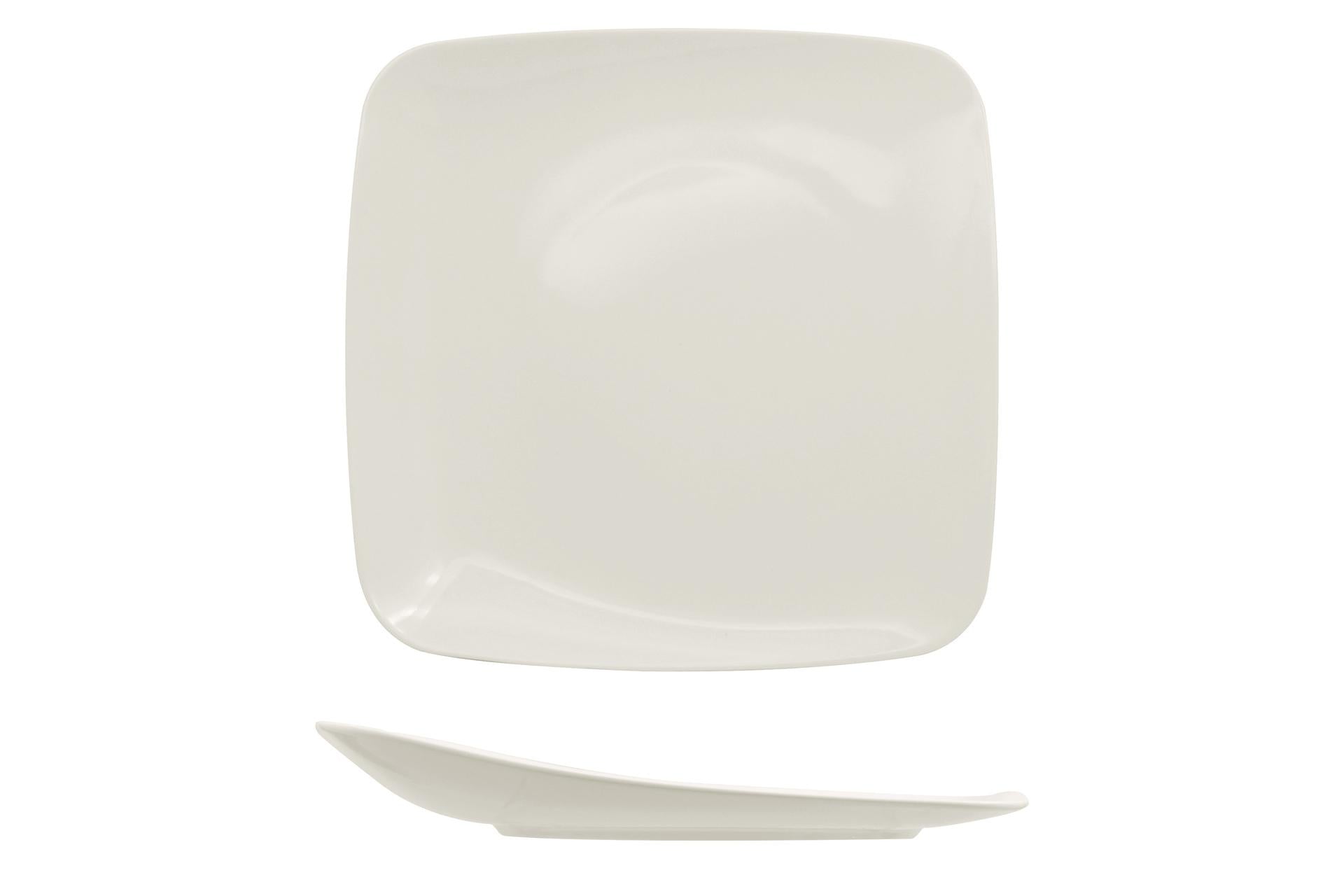 Ariane Fine Porcelain Vital Square Piatto Piano Ø15 cm - Porcellana Bianca - Set 12 Pz