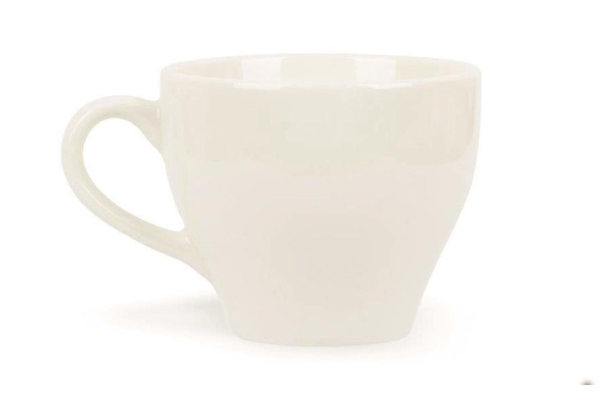 Ariane Mokka Tazza da Tè 20 cl In Porcellana Alluminica - Collezione Ariane - Set 12 Pz