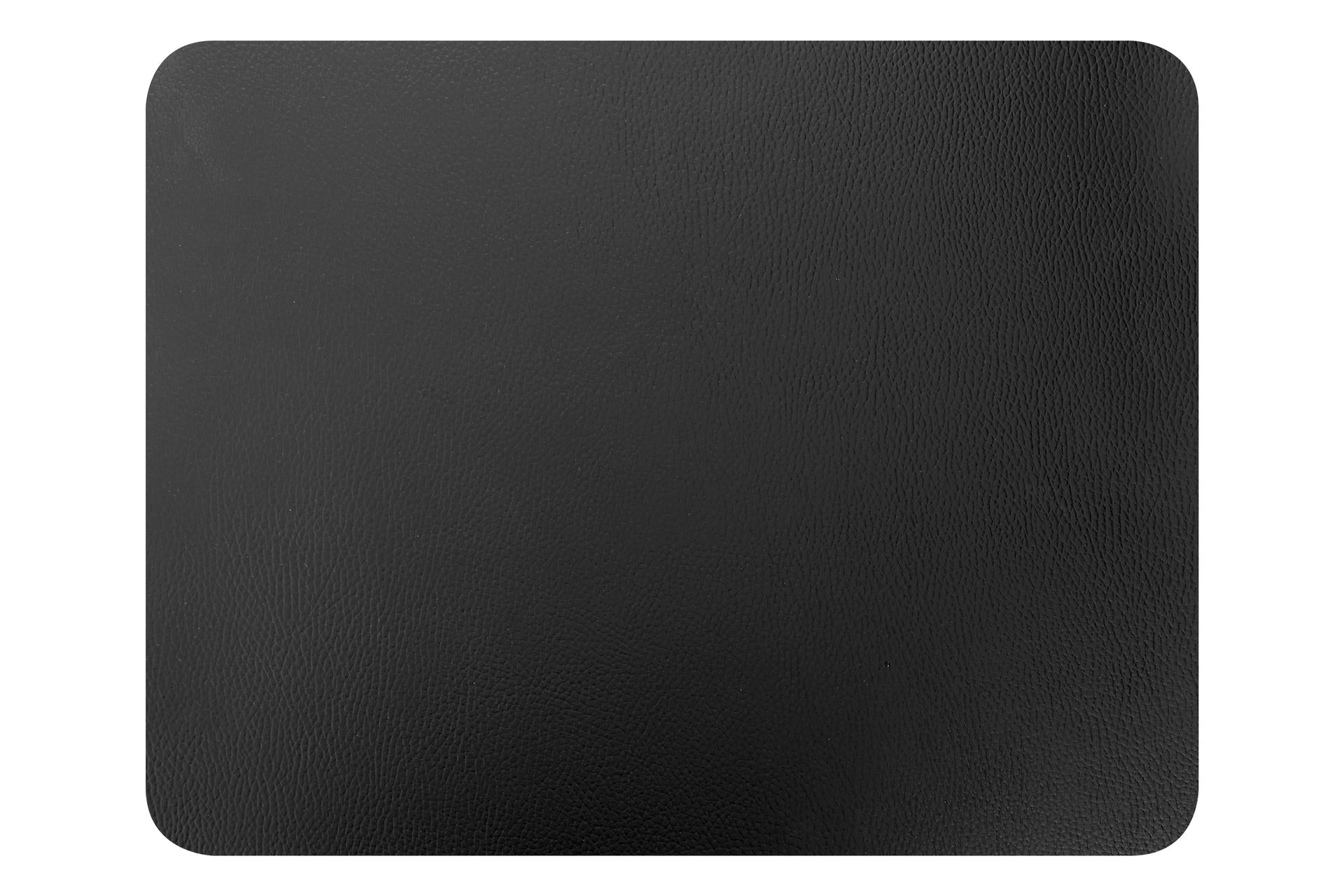 Import Professional Tovaglietta Rettangolare 43x33 cm In Ecopelle Rigenerata Nera - Made in Italy - Set 12 Pz