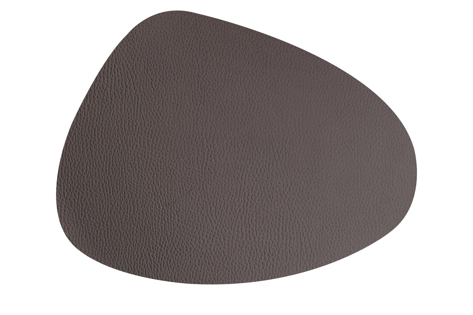 Import Professional Tovaglietta Goccia 43x33 cm Marrone In Ecopelle Rigenerata - Made in Italy