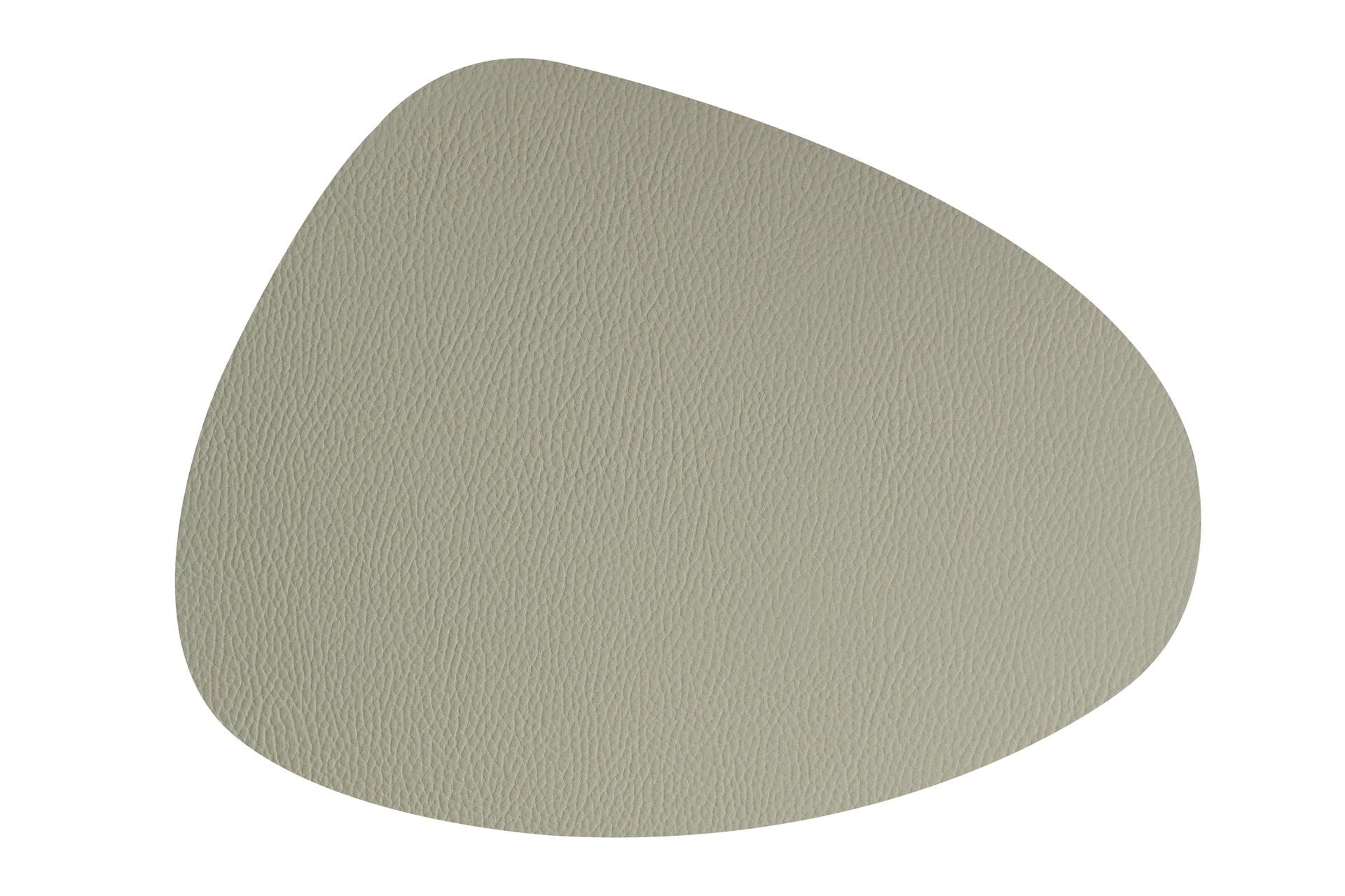 Import Professional Tovaglietta Goccia 43x33 cm Tortora In Ecopelle Rigenerata - Made in Italy - Set 12 Pz