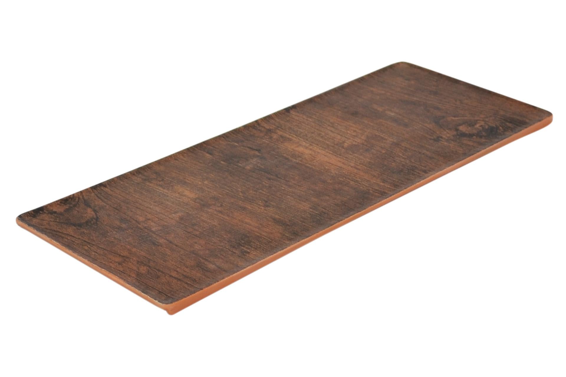 Dalebrook Rustic Wood Vassoio H.0.8 cm - 34.6 x 14.2 cm In Legno Raffinato ed Elegante - Set 2 Pz
