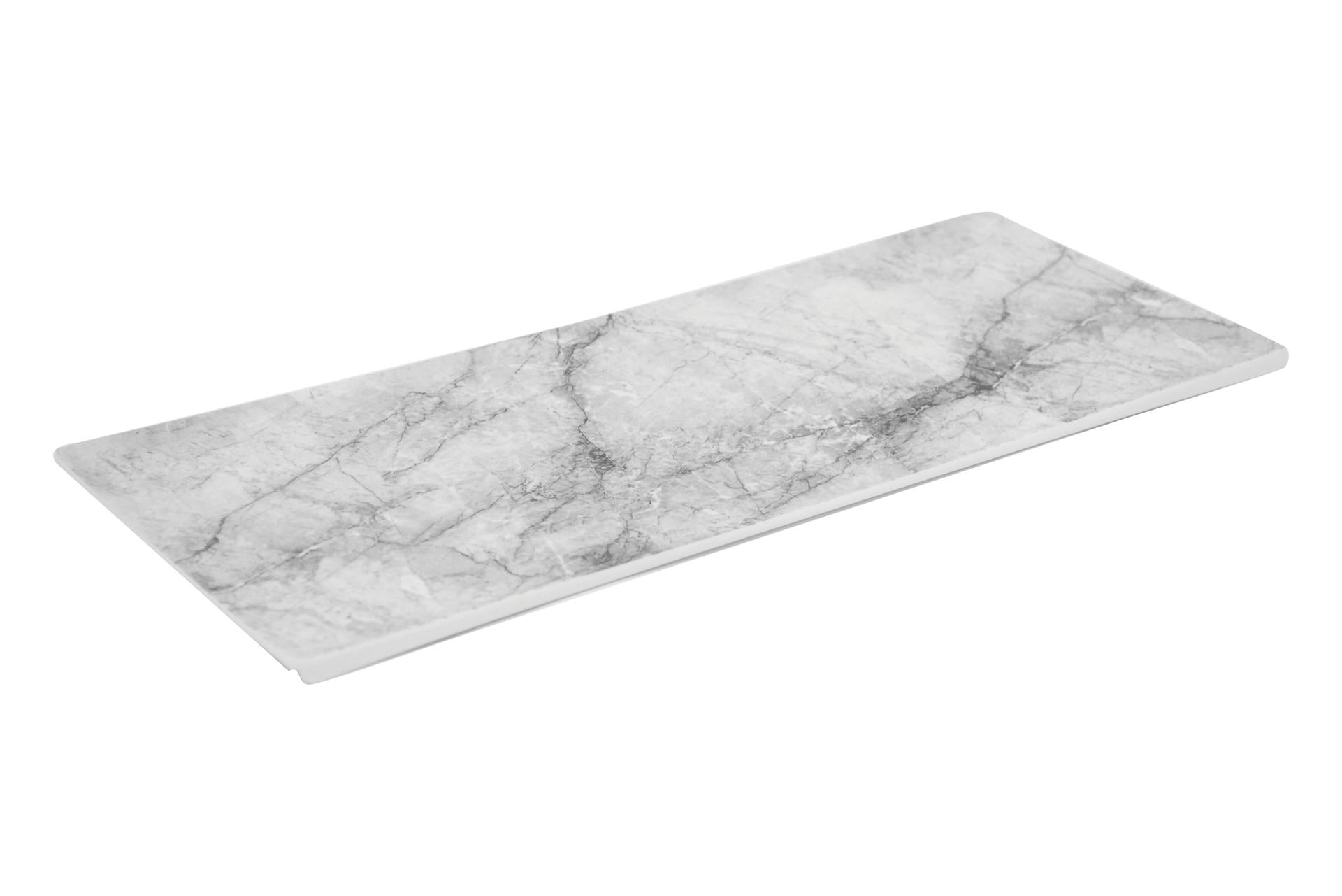 Dalebrook Vassoio Effetto Marmo H.0.8 cm - 34.6 x 14.2 cm - Set 6 Pz