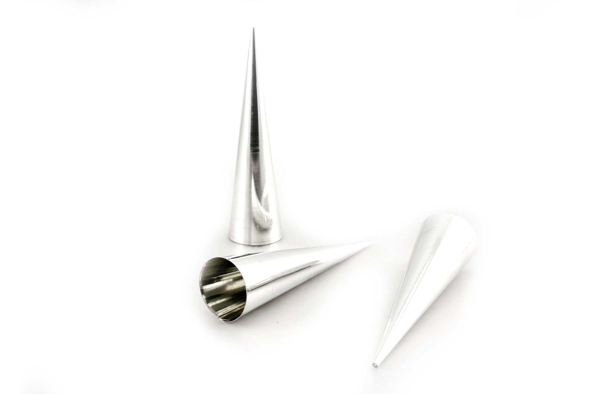 Ottinetti Set 3 Cannoli Conici 120x30 mm In Alluminio - Set 3 Pz