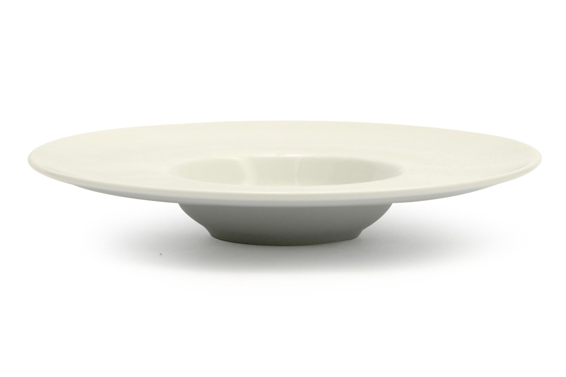 Lubiana Solair Pasta Bowl Ø22 cm - Interno Ø10 cm In Porcellana Bianca - Set 6 Pz