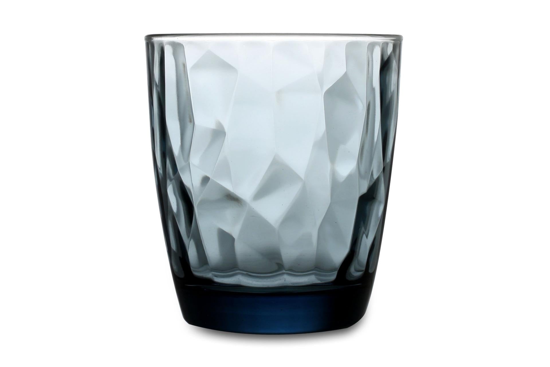Bormioli Rocco Diamond Blue Bicchieri DOF 39 cl In Vetro Colorato - Set 6 Pz