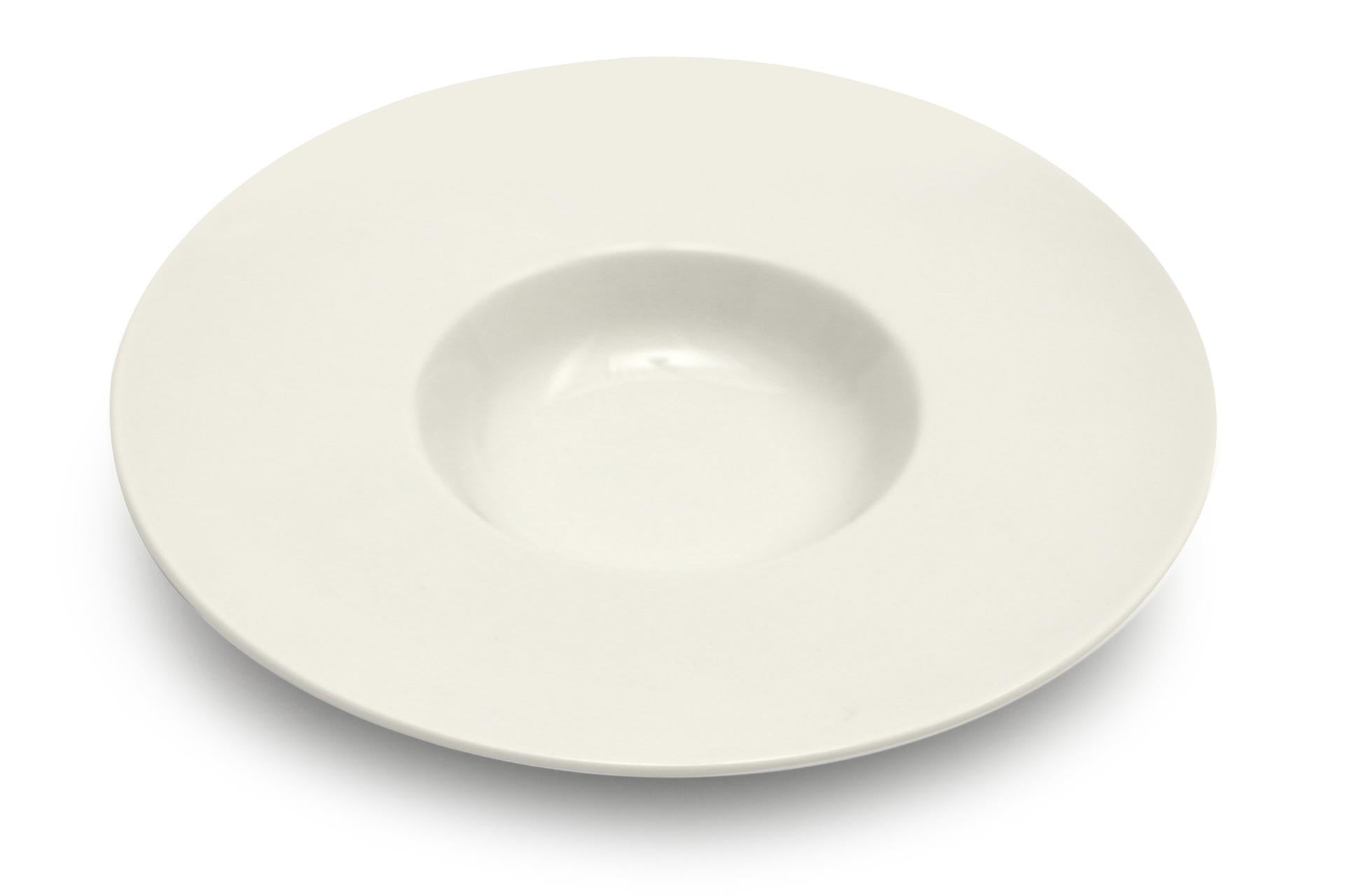 Lubiana Solair Pasta Bowl Ø29 cm - Interno Ø12.5 cm In Porcellana Bianca - Set 6 Pz