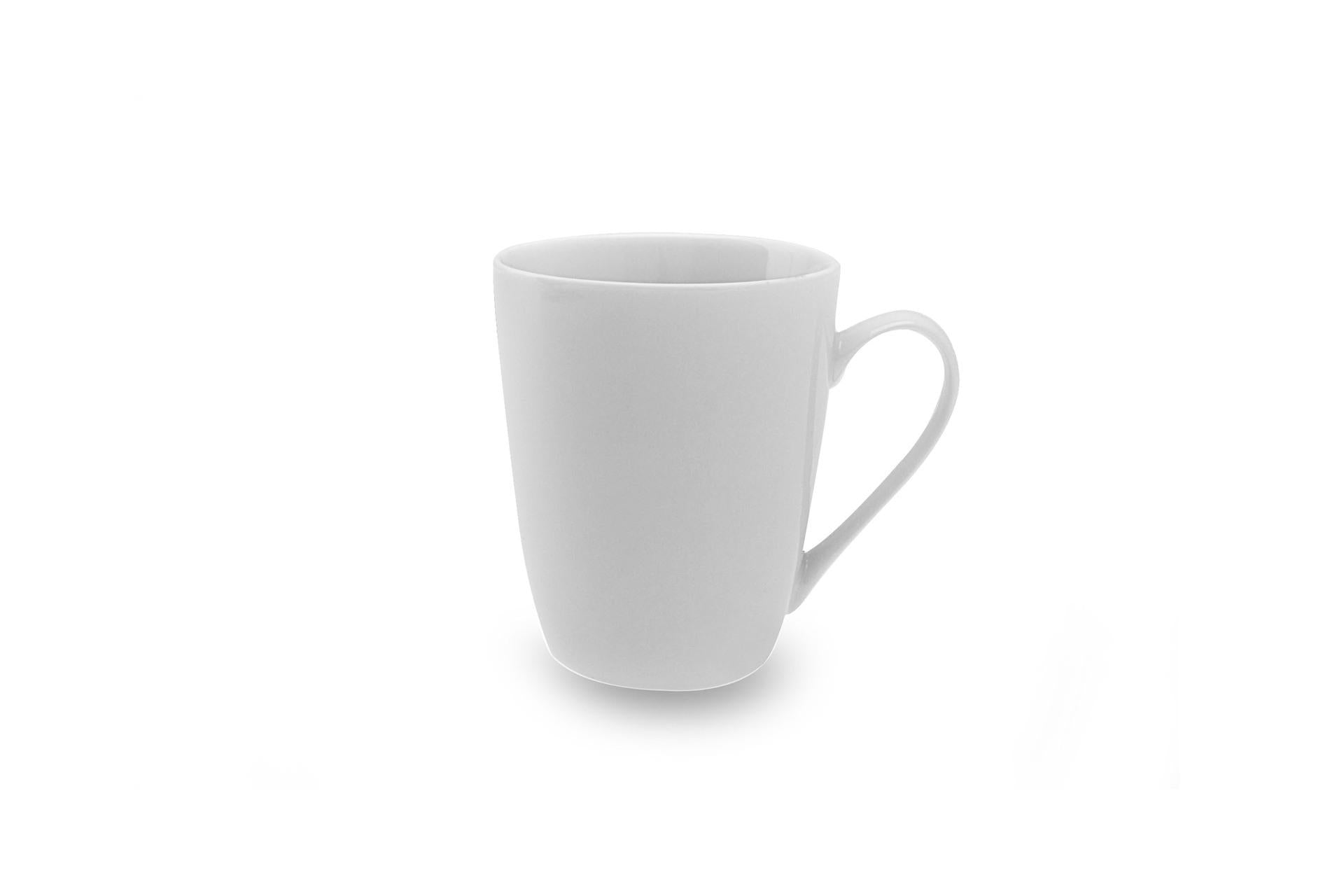 Import Tavola Professional Tazza Mug Brasilia BI 31 cl In Porcellana Bianca - Set 12 Pz