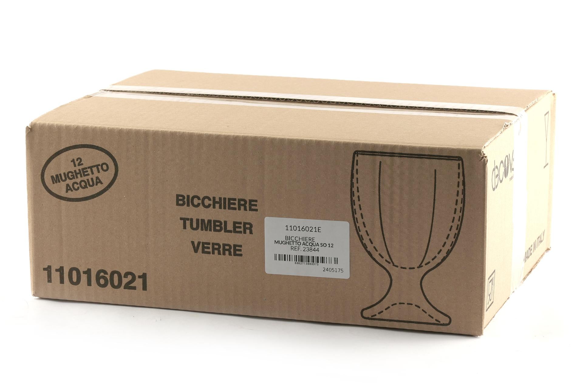 Borgonovo Mughetto Set 12 Calici Acqua 24.5 cl In Vetro Pressato Extra Bianco Made in Italy - Set 12 Pz 3