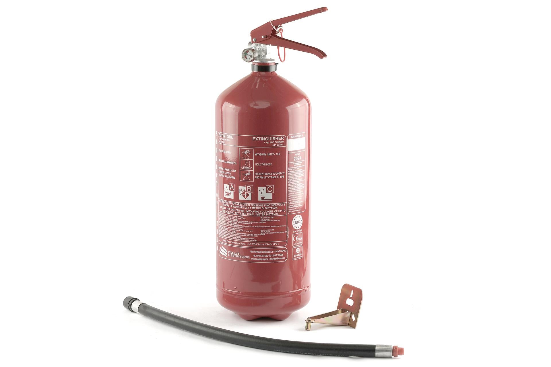 Sannino Group Estintore a Polvere 6 kg - Dispositivo Antincendio a Polvere da 6 kg 1